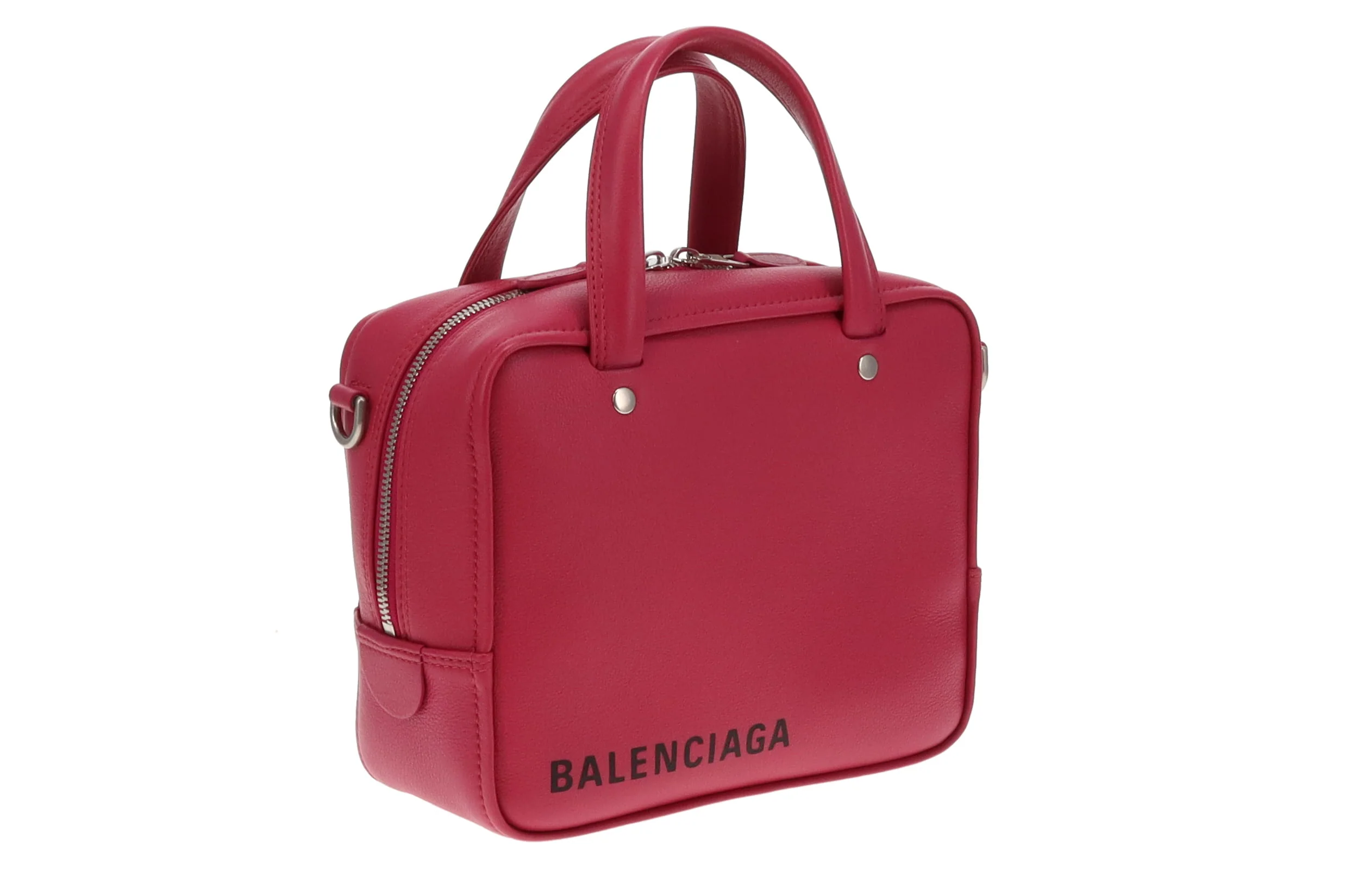 Balenciaga Pink Triangle Square Bag XS - Image 4