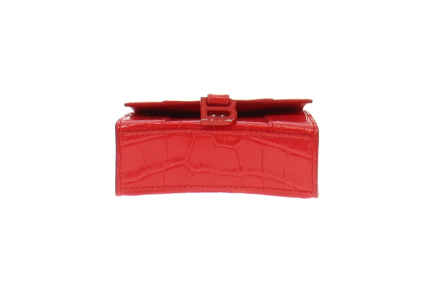 Balenciaga Red Croc Embossed Mini Hourglass - Image 10