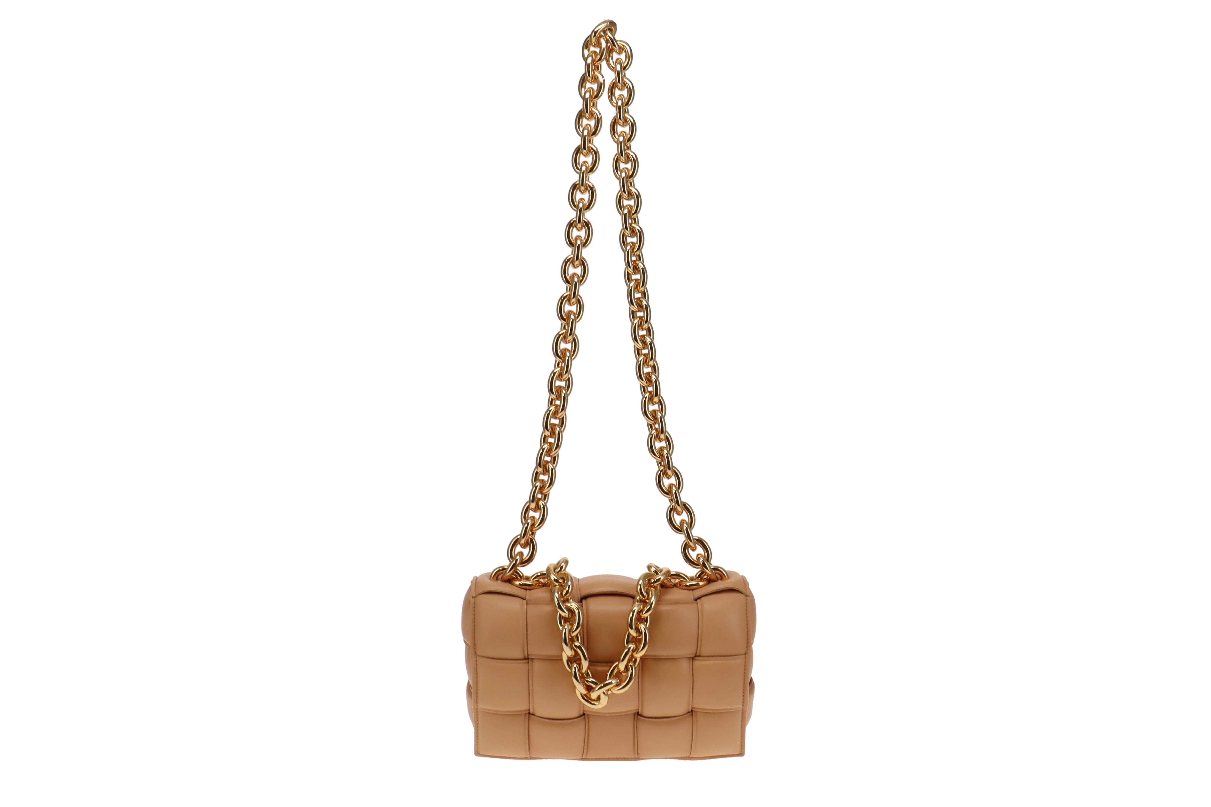 Bottega Veneta Almond Leather Padded Chain Cassette - Image 3