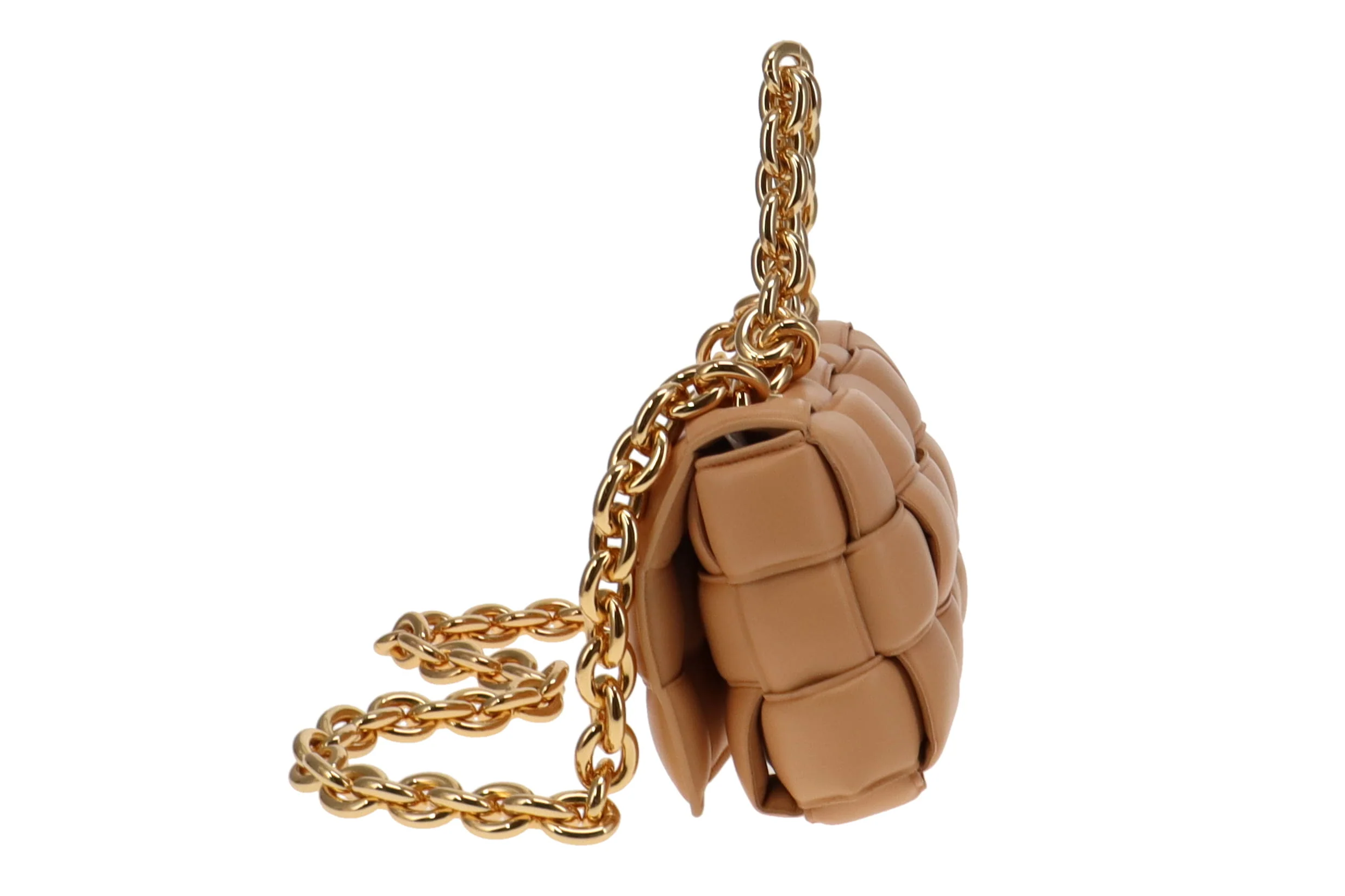 Bottega Veneta Almond Leather Padded Chain Cassette - Image 6