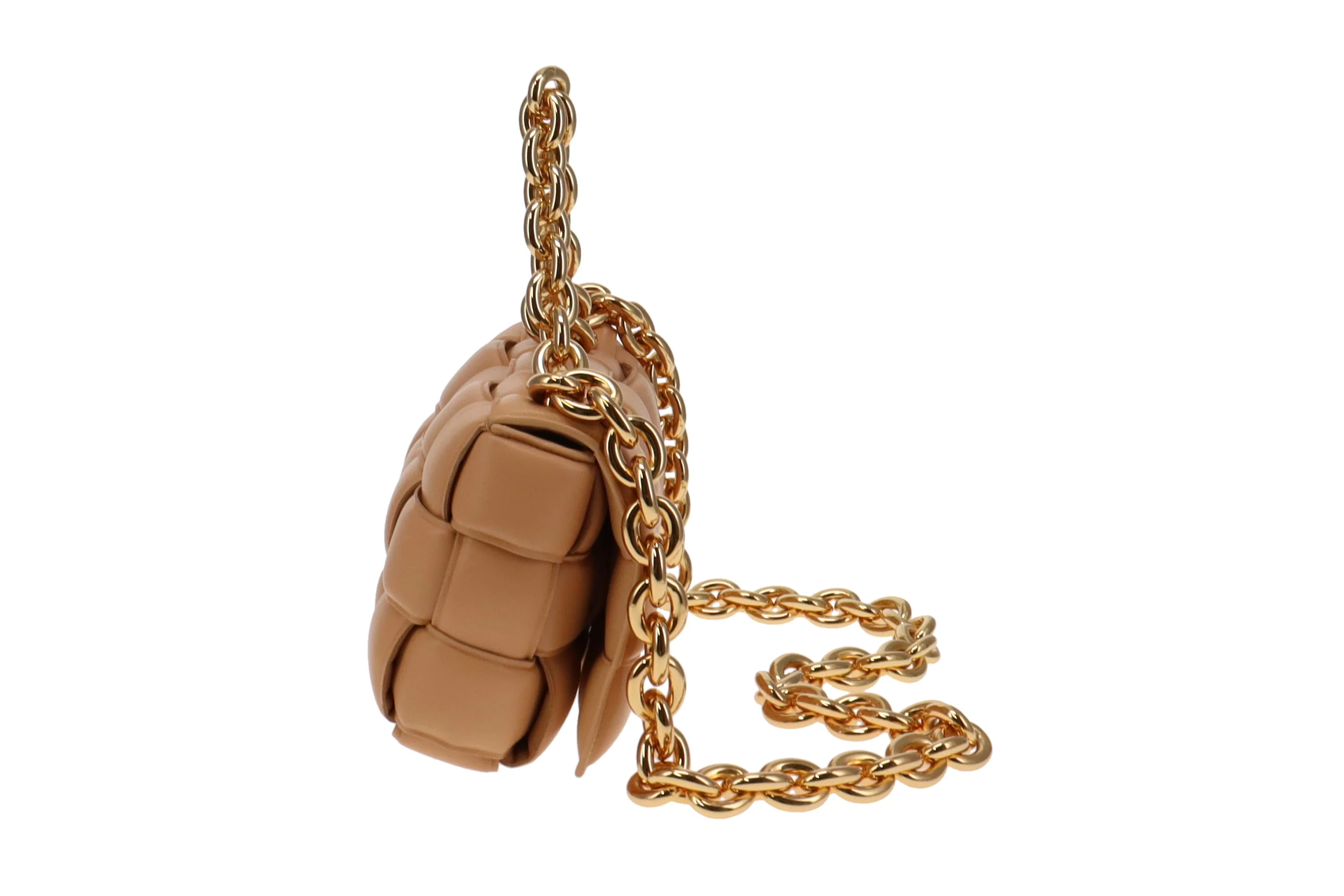 Bottega Veneta Almond Leather Padded Chain Cassette - Image 7