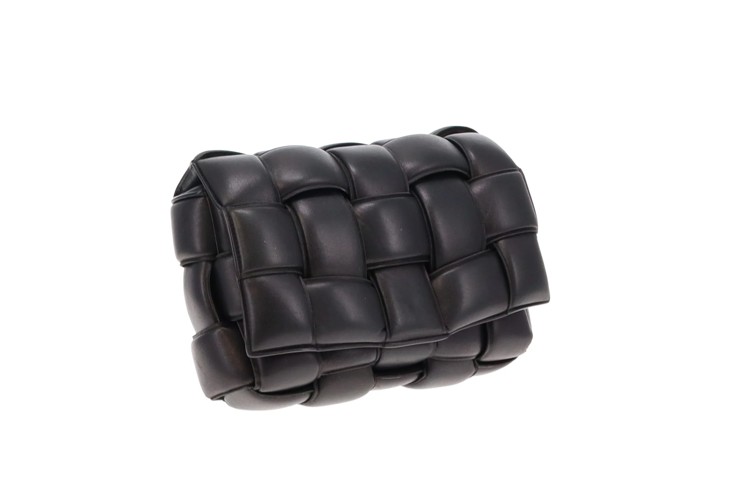 Bottega Veneta Black Padded Cassette Intrecciato Leather - Image 5