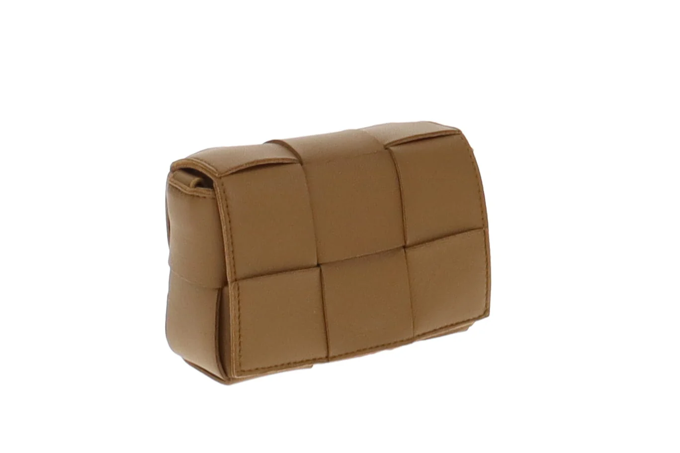Bottega Veneta Caramel Mini Intreccio Leather Candy Cassette - Image 4