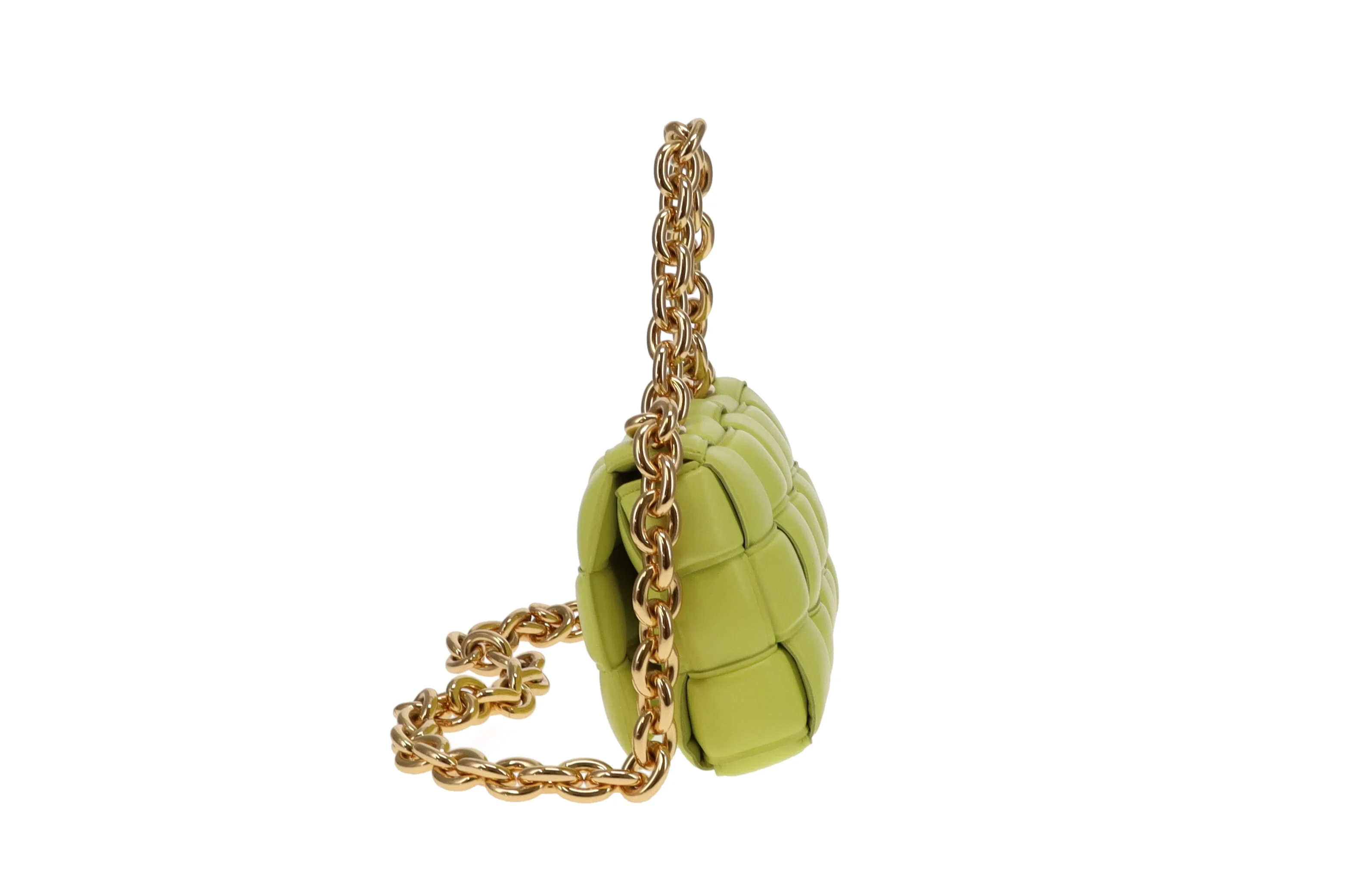 Bottega Veneta Lime Lambskin Padded Chain Cassette RRP €4200 - Image 4