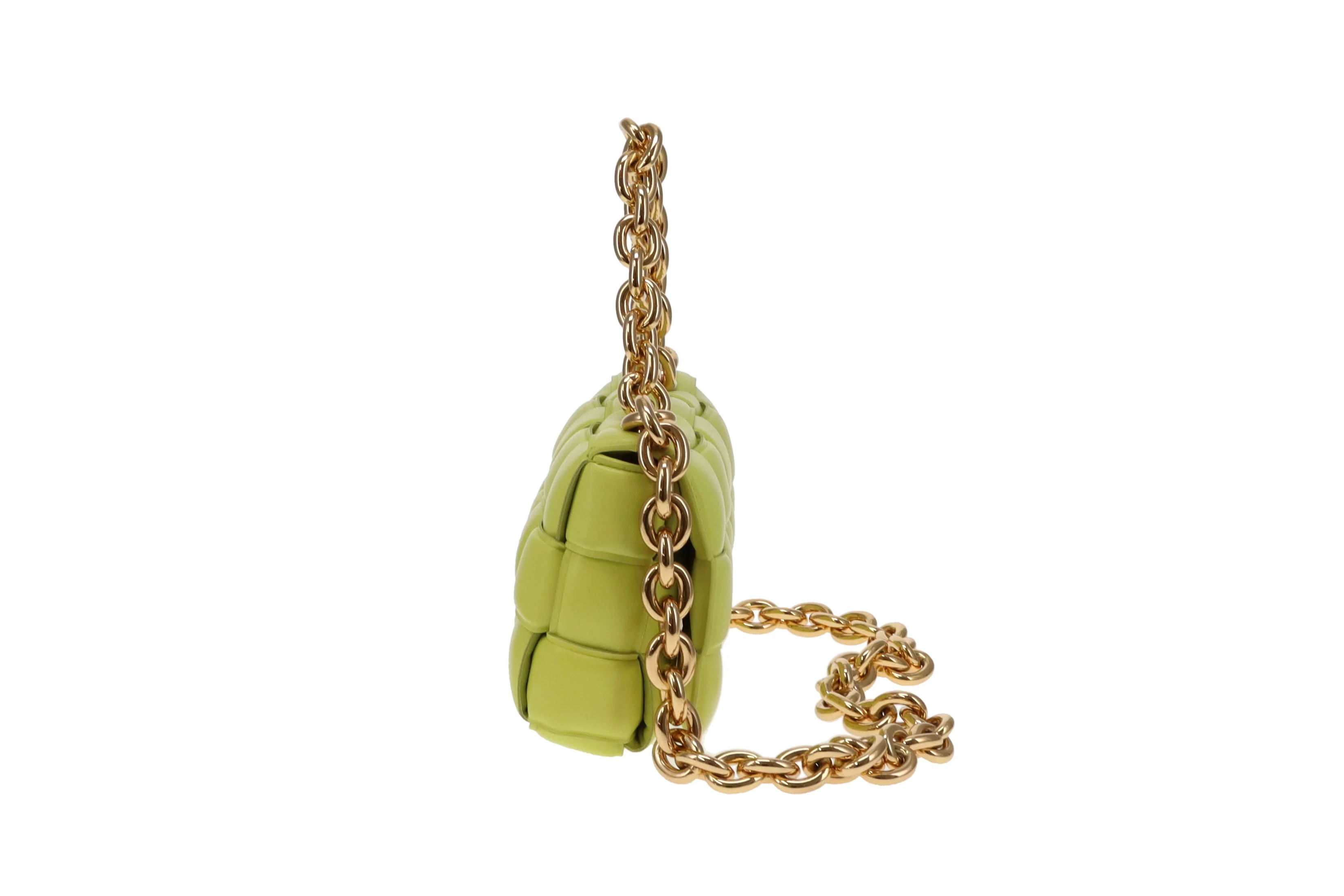 Bottega Veneta Lime Lambskin Padded Chain Cassette RRP €4200 - Image 6