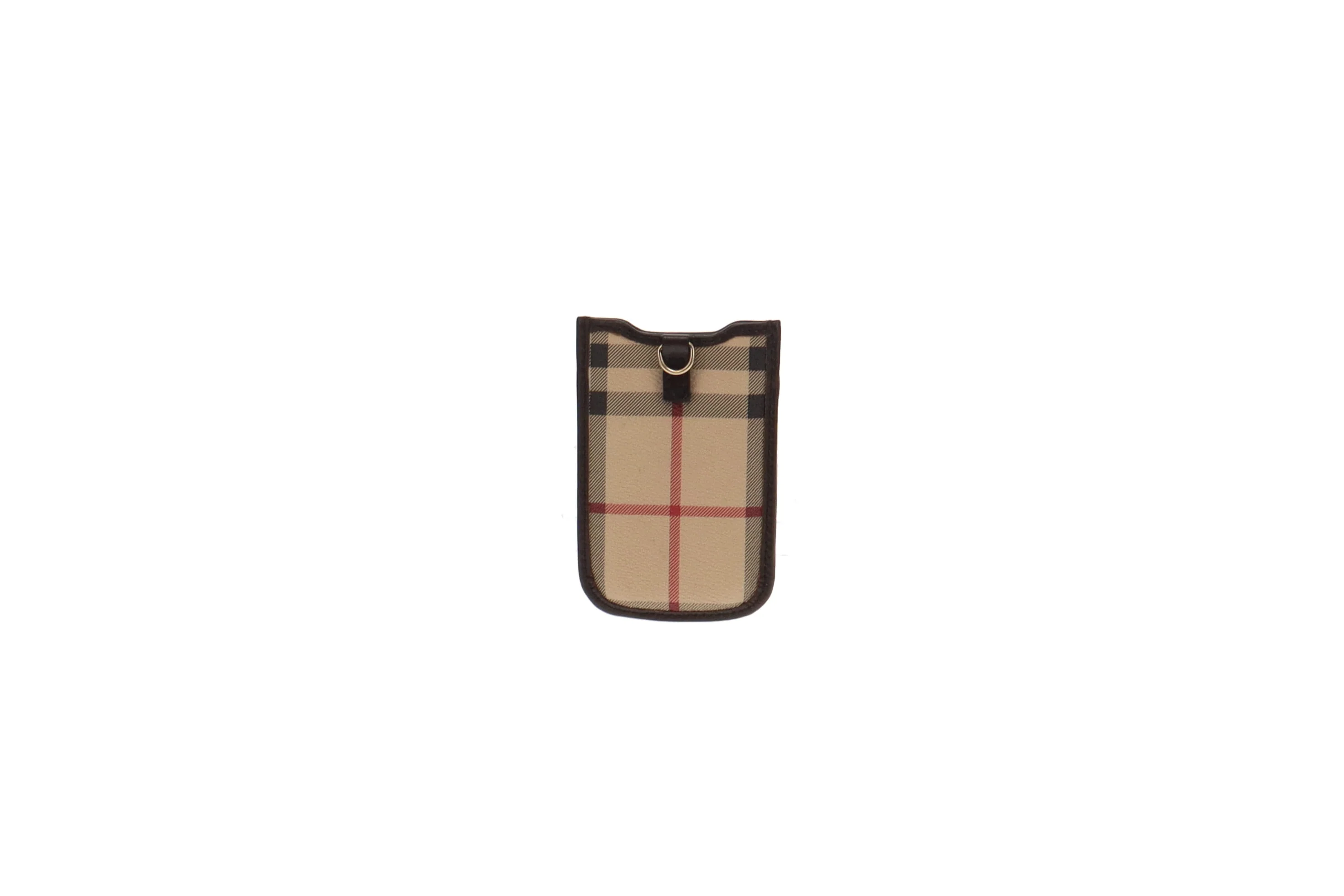 Burberry House Check Coated Canvas Vintage Phone Holder - Image 3