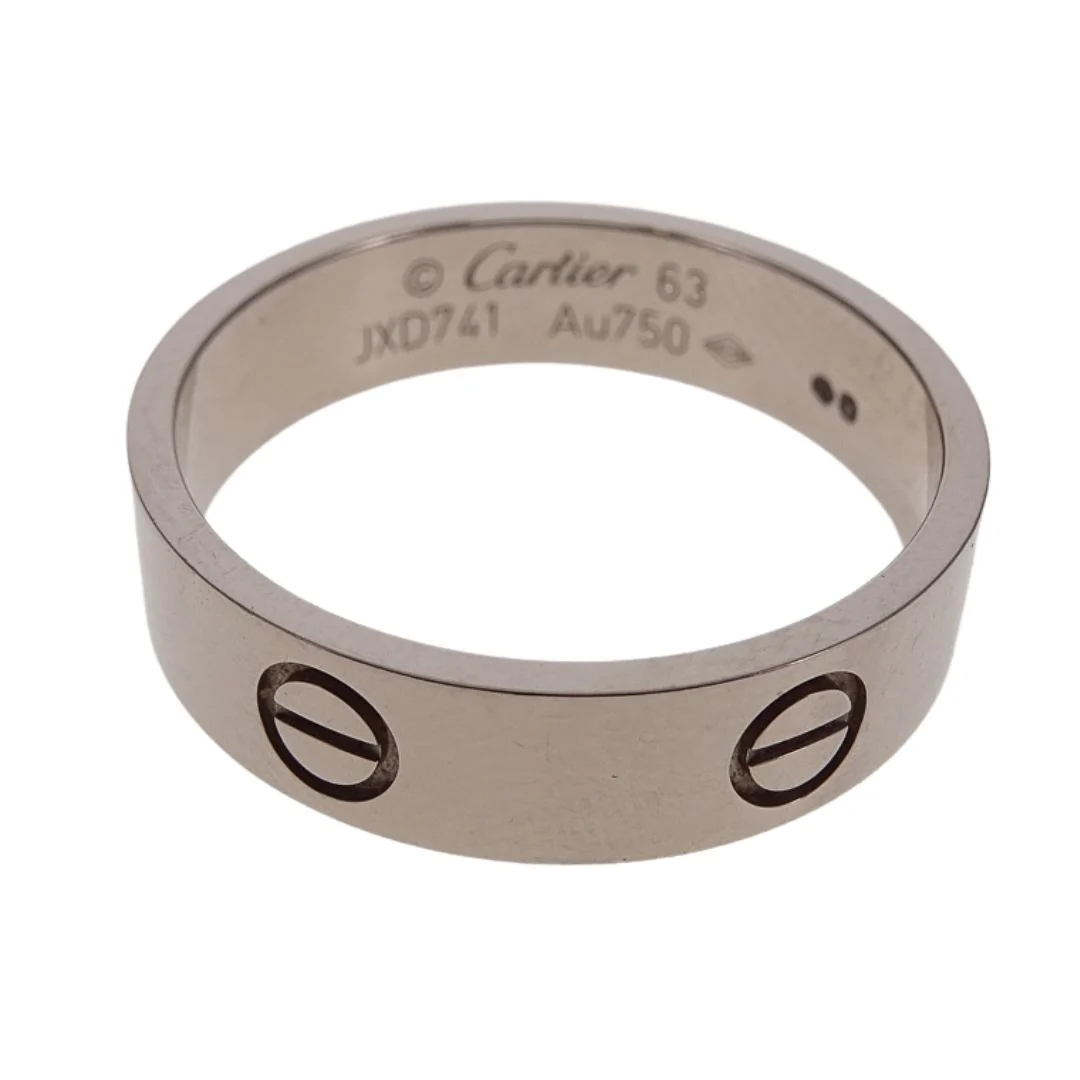 Cartier Love Ring Classic 18K White Gold (size 63) - Image 4
