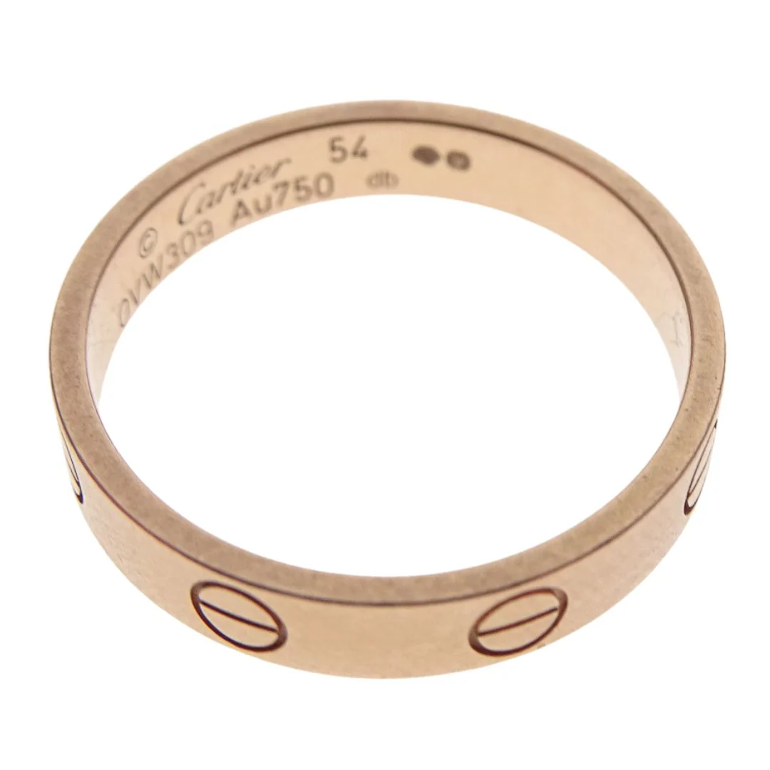 Cartier Love Ring Small Model 18k Rose Gold size 54 - Image 8