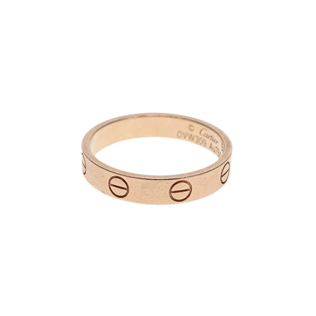Cartier Love Ring Small Model 18k Rose Gold size 54 - Image 9