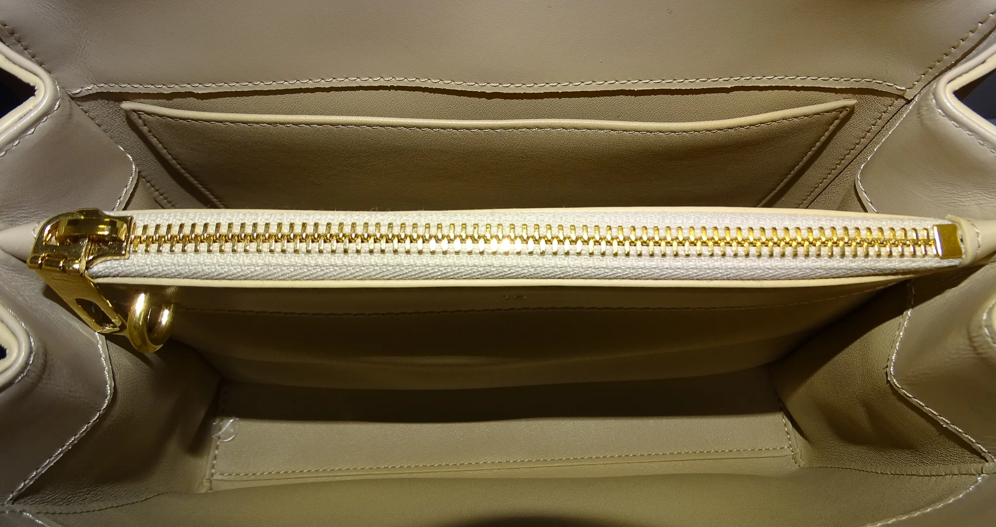 Celine Beige Small 16 Bag In Satiny Calfskin Beige - Image 13