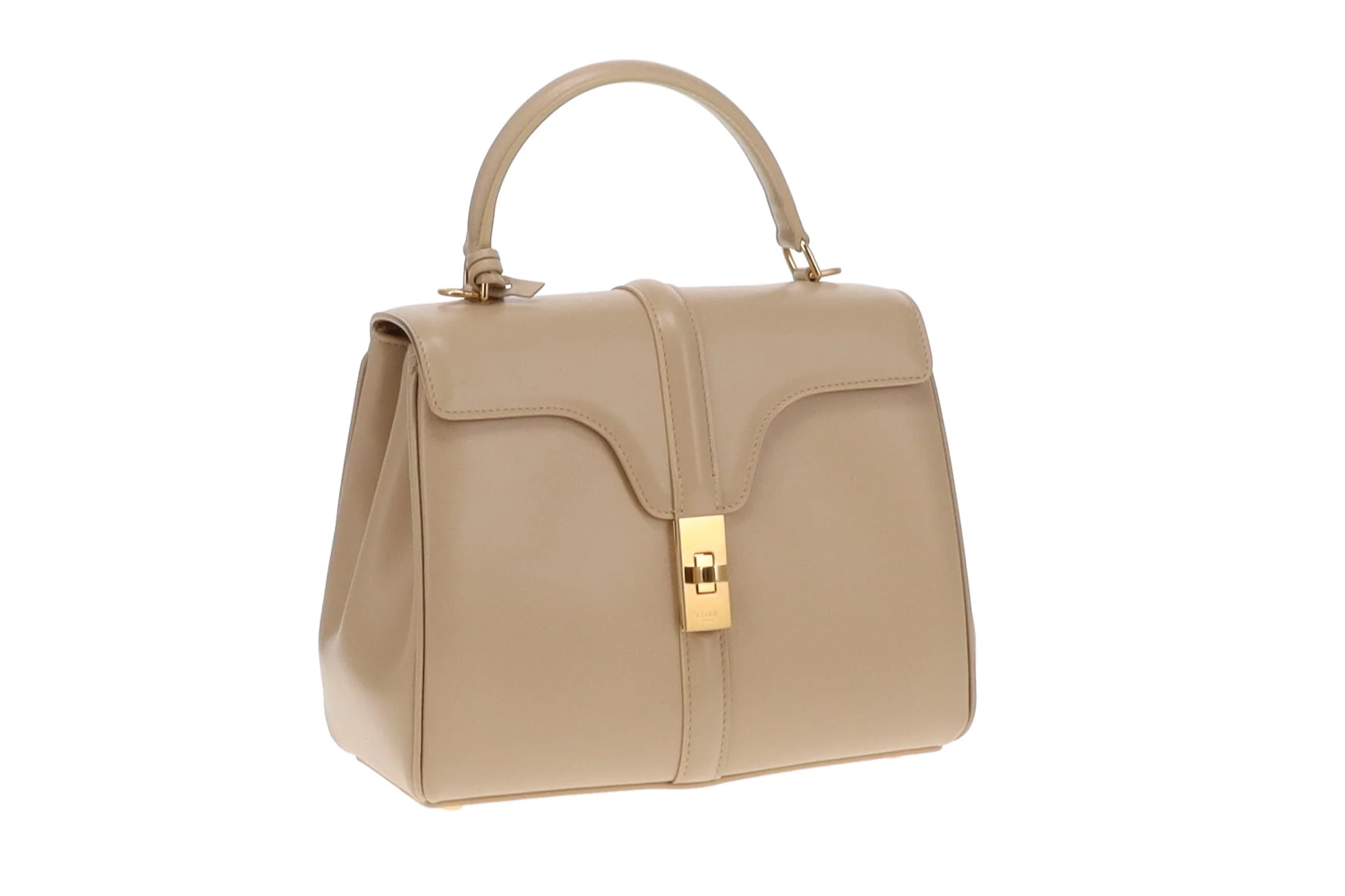 Celine Beige Small 16 Bag In Satiny Calfskin Beige - Image 3