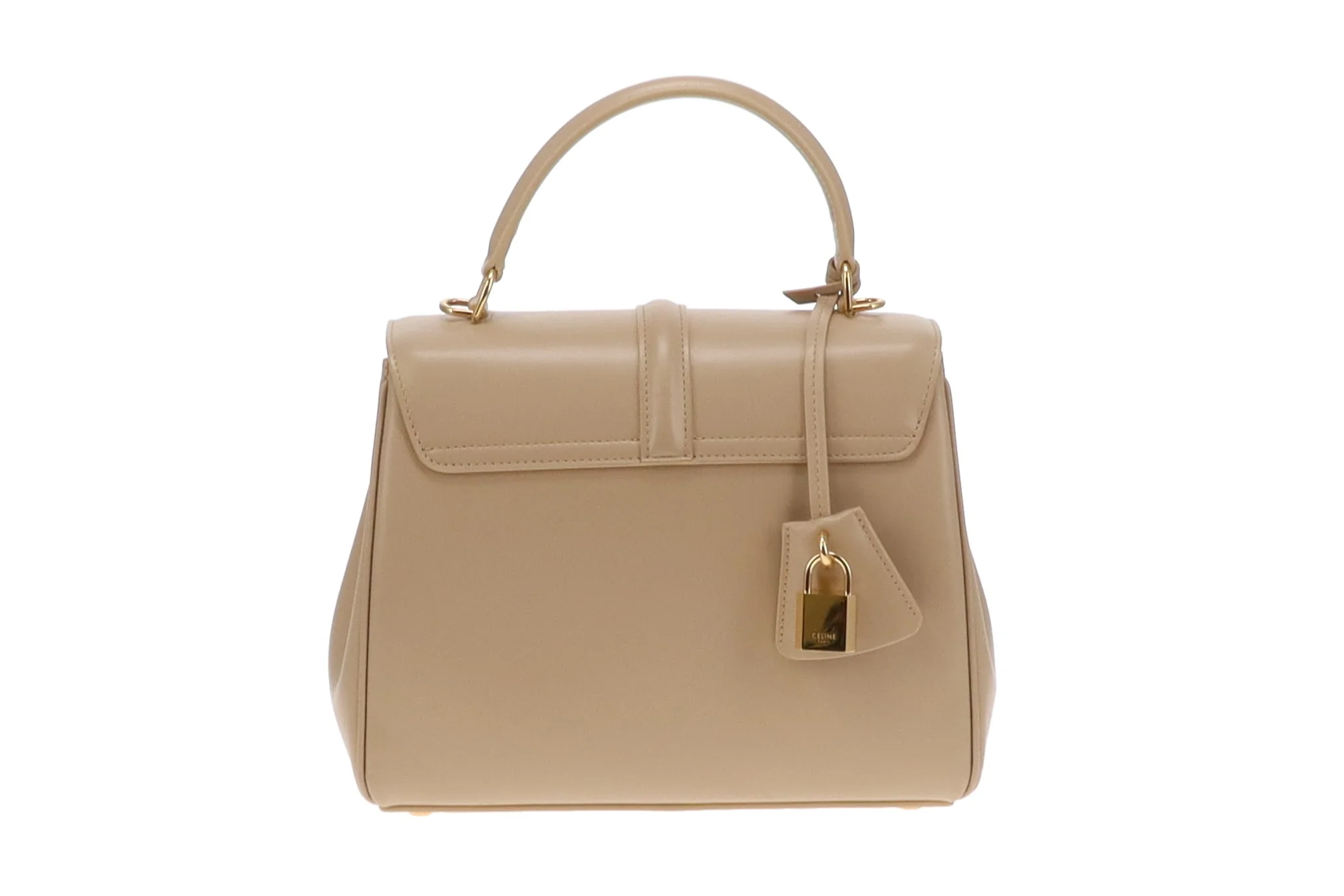 Celine Beige Small 16 Bag In Satiny Calfskin Beige - Image 5