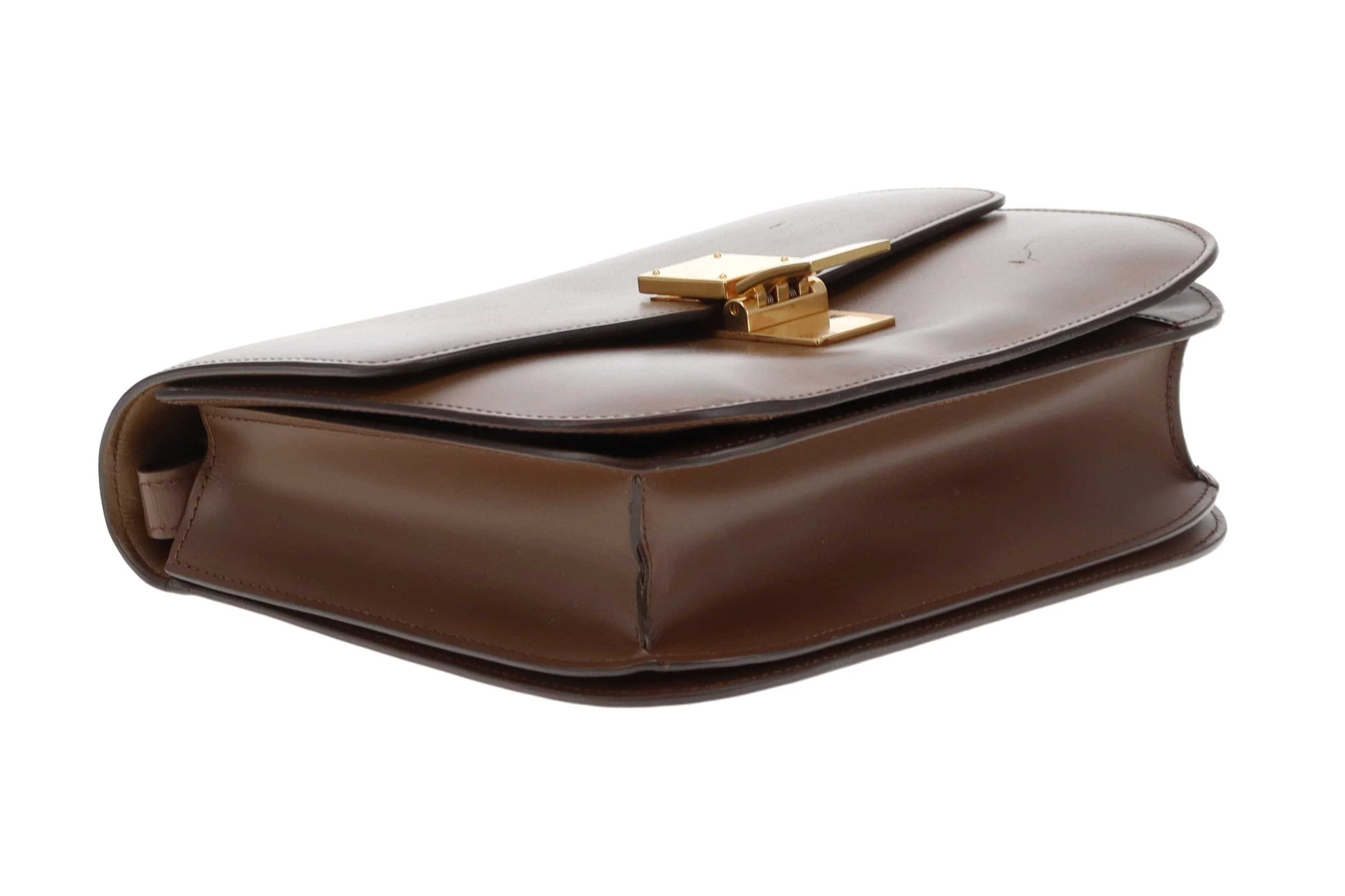 Celine Box Bag Medium Brown Smooth Leather - Image 11