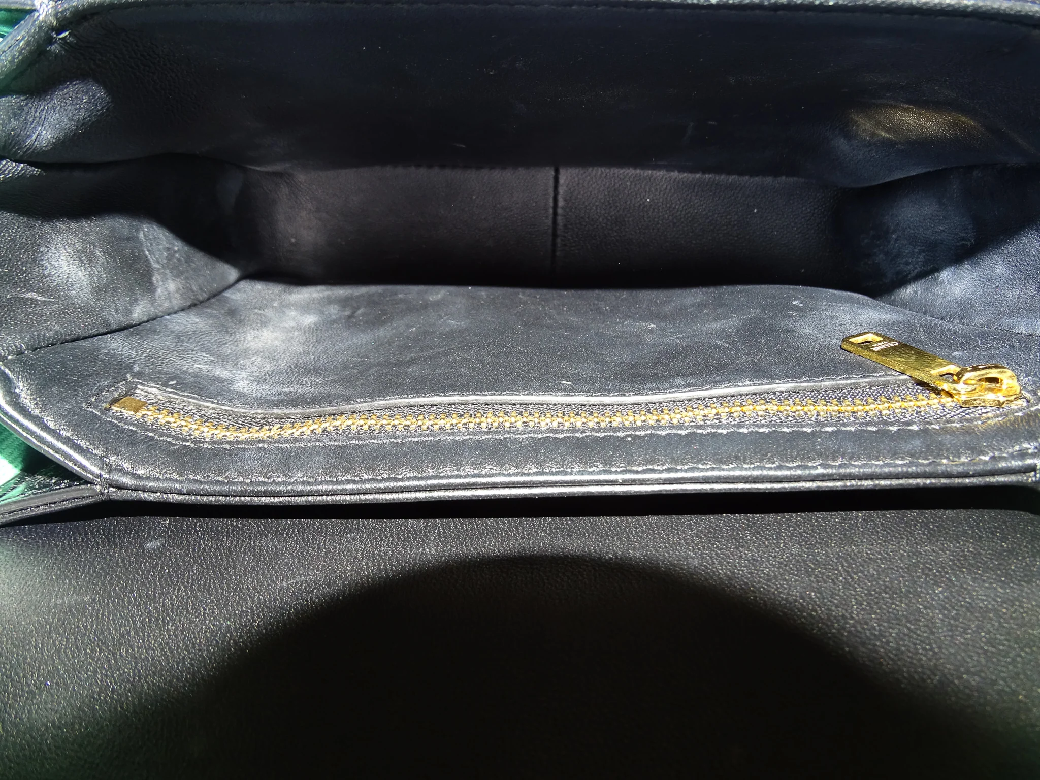 Celine Triomphe Teen Crossbody Bag in Black Leather | Pre-Owned - Image 13
