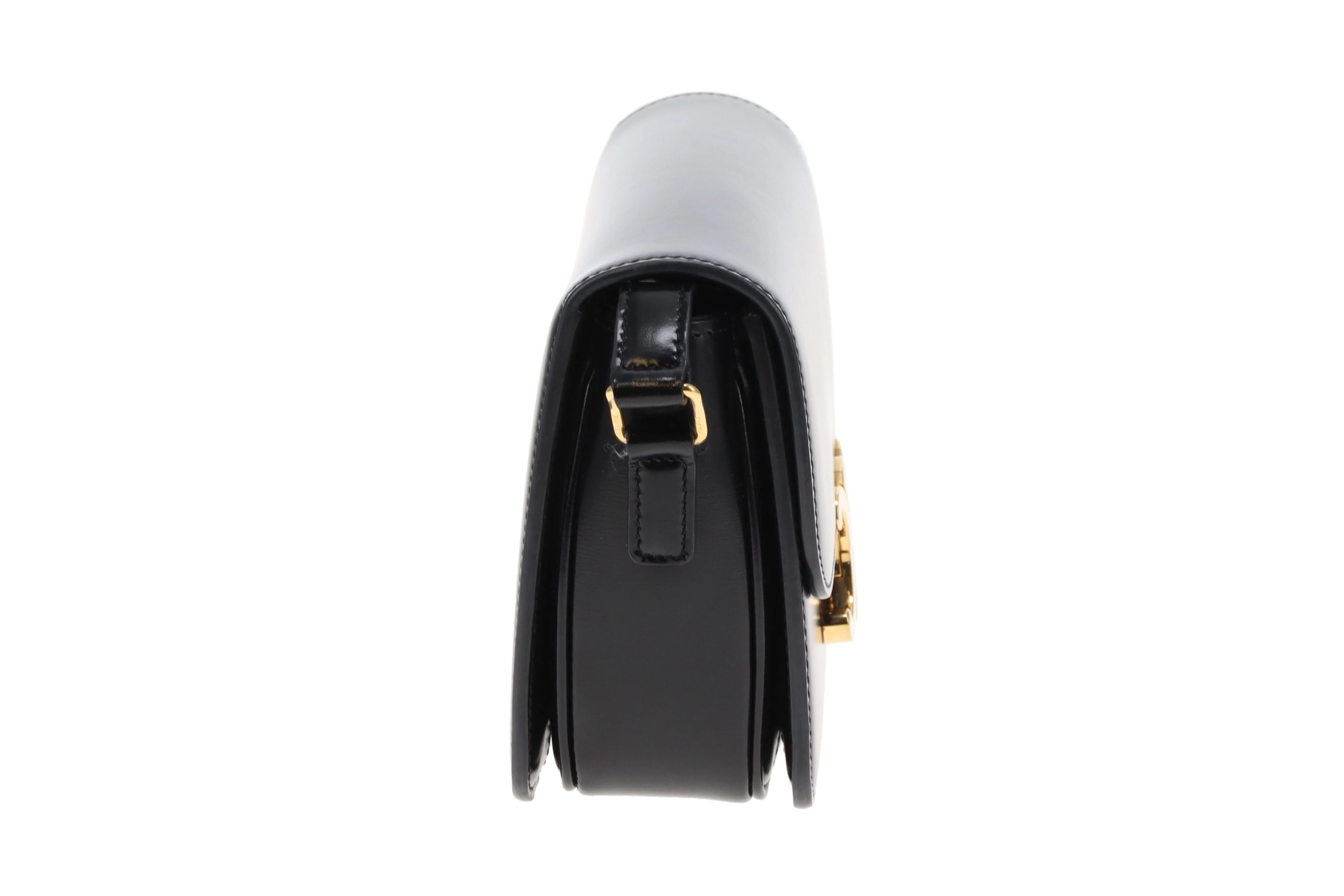 Celine Triomphe Teen Crossbody Bag in Black Leather | Pre-Owned - Image 5