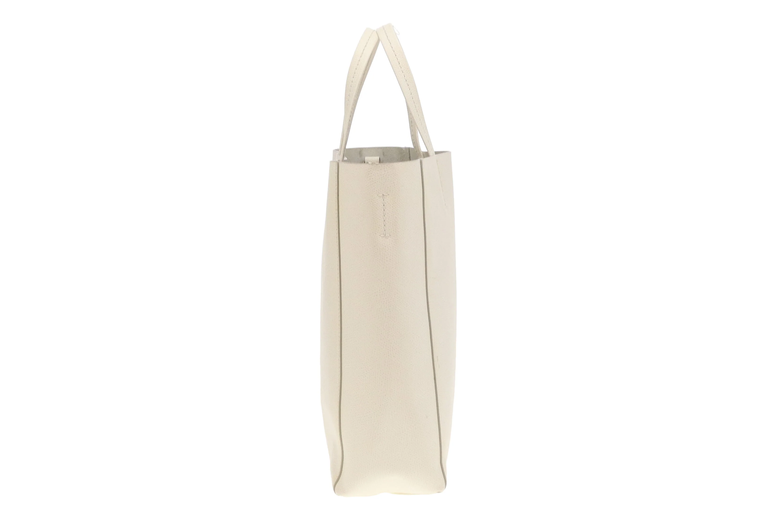 Celine Vertical Tote Bag White Leather - Image 5