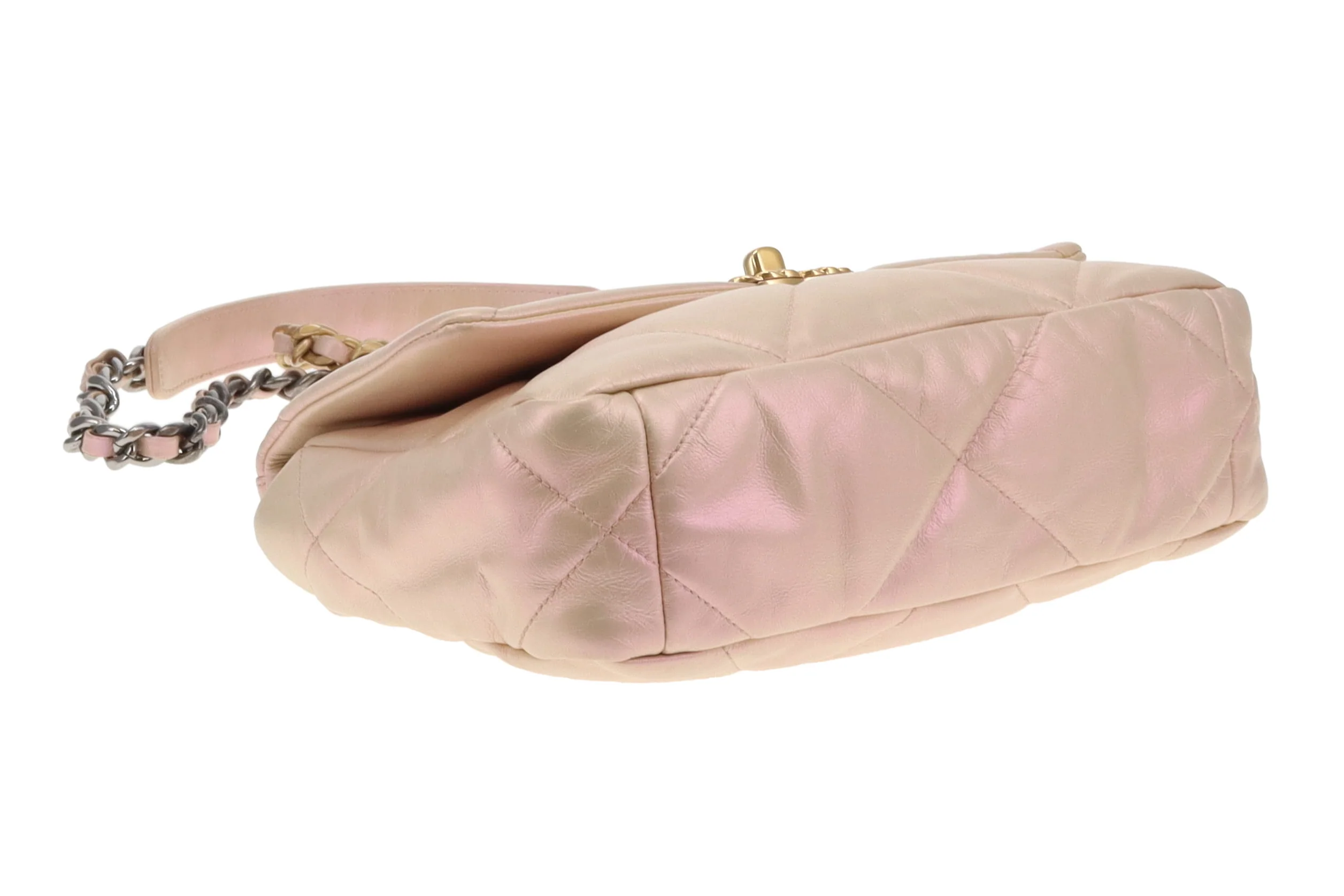 Chanel 19 Iridescent Leather Small (NFID) - Image 12