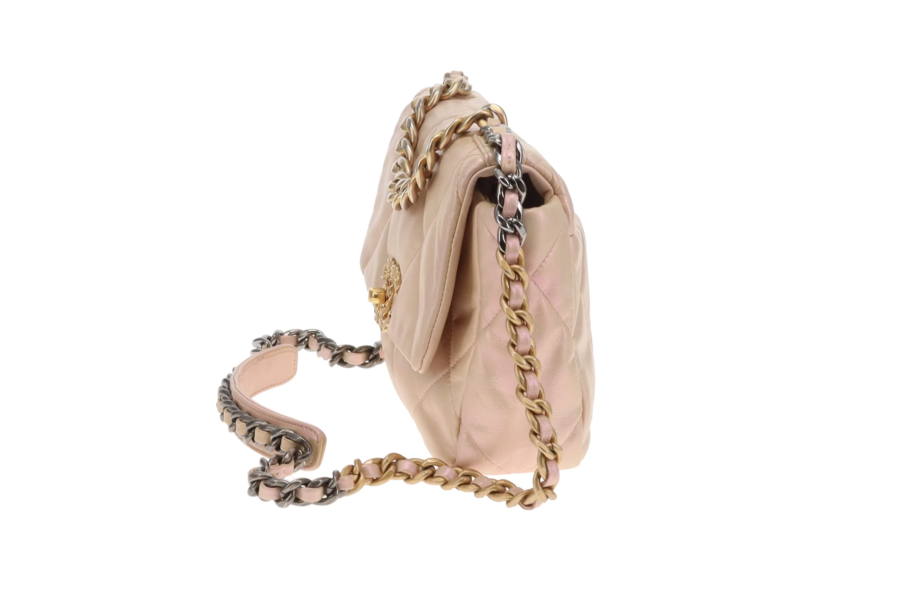 Chanel 19 Iridescent Leather Small (NFID) - Image 8