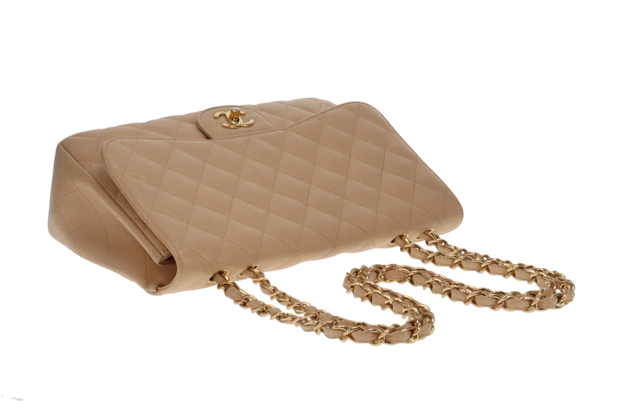 Chanel Classic Jumbo Single Flap Beige Caviar GHW 2009/10 (13 series) - Image 12