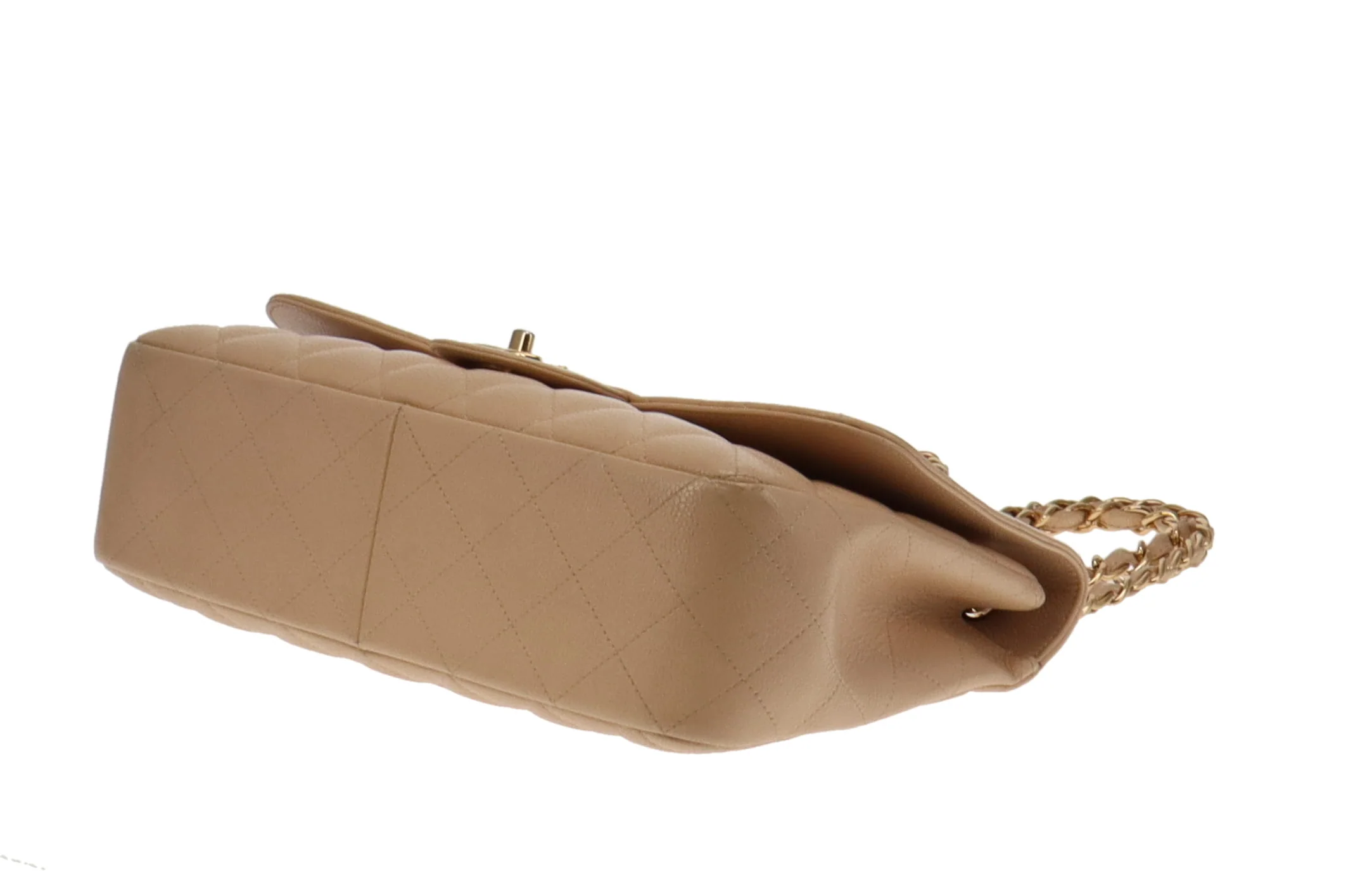 Chanel Classic Jumbo Single Flap Beige Caviar GHW 2009/10 (13 series) - Image 13