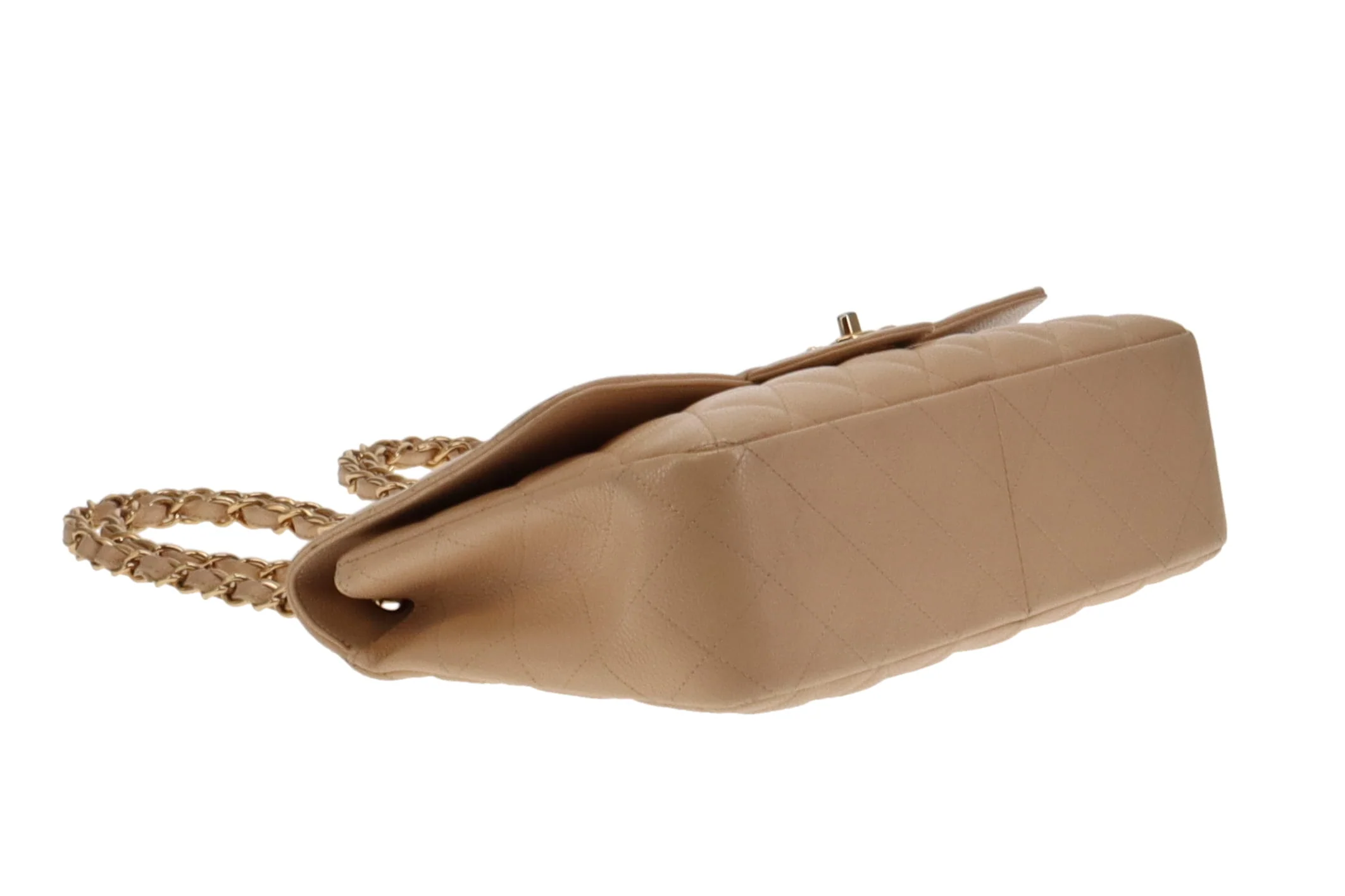 Chanel Classic Jumbo Single Flap Beige Caviar GHW 2009/10 (13 series) - Image 15