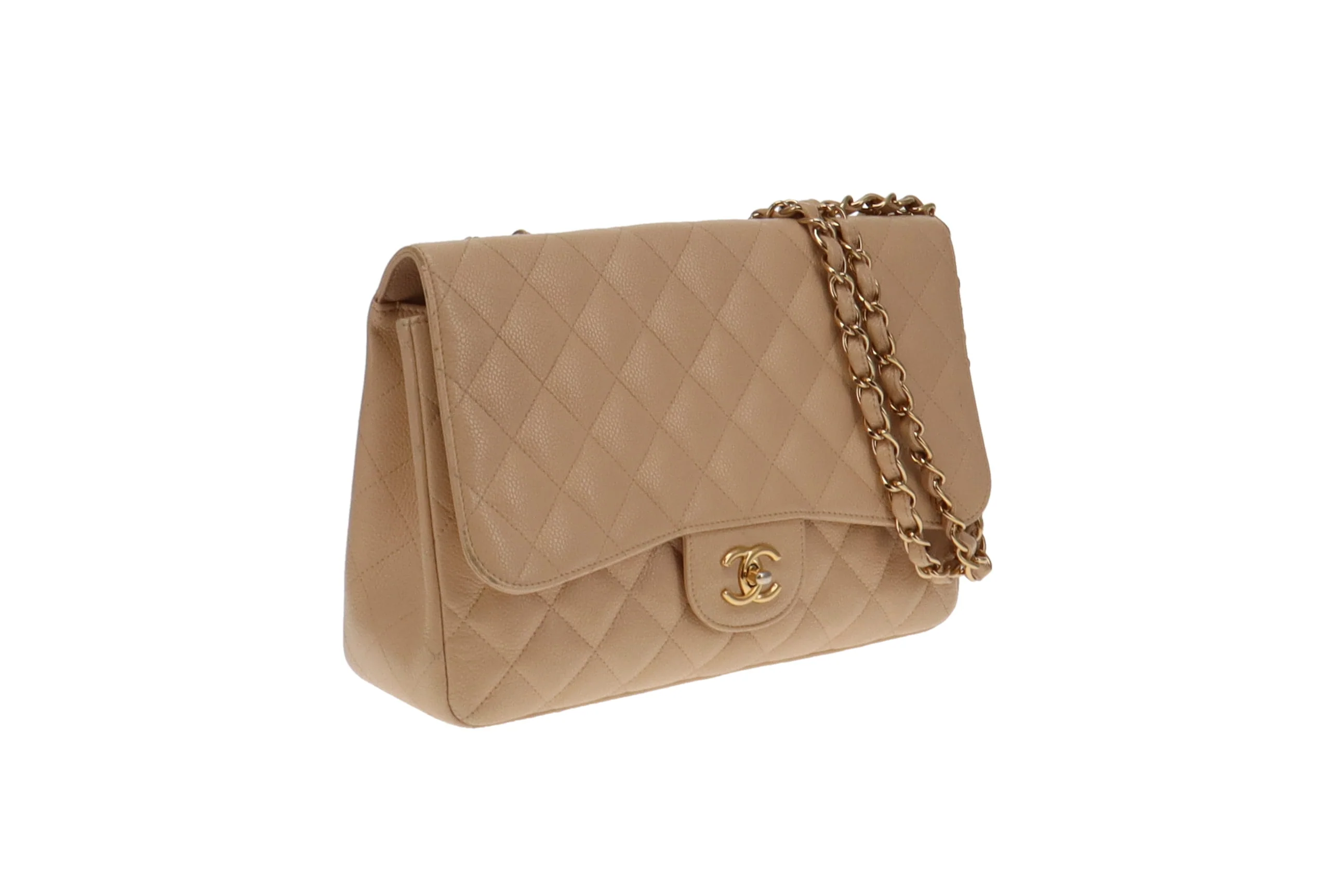 Chanel Classic Jumbo Single Flap Beige Caviar GHW 2009/10 (13 series) - Image 6