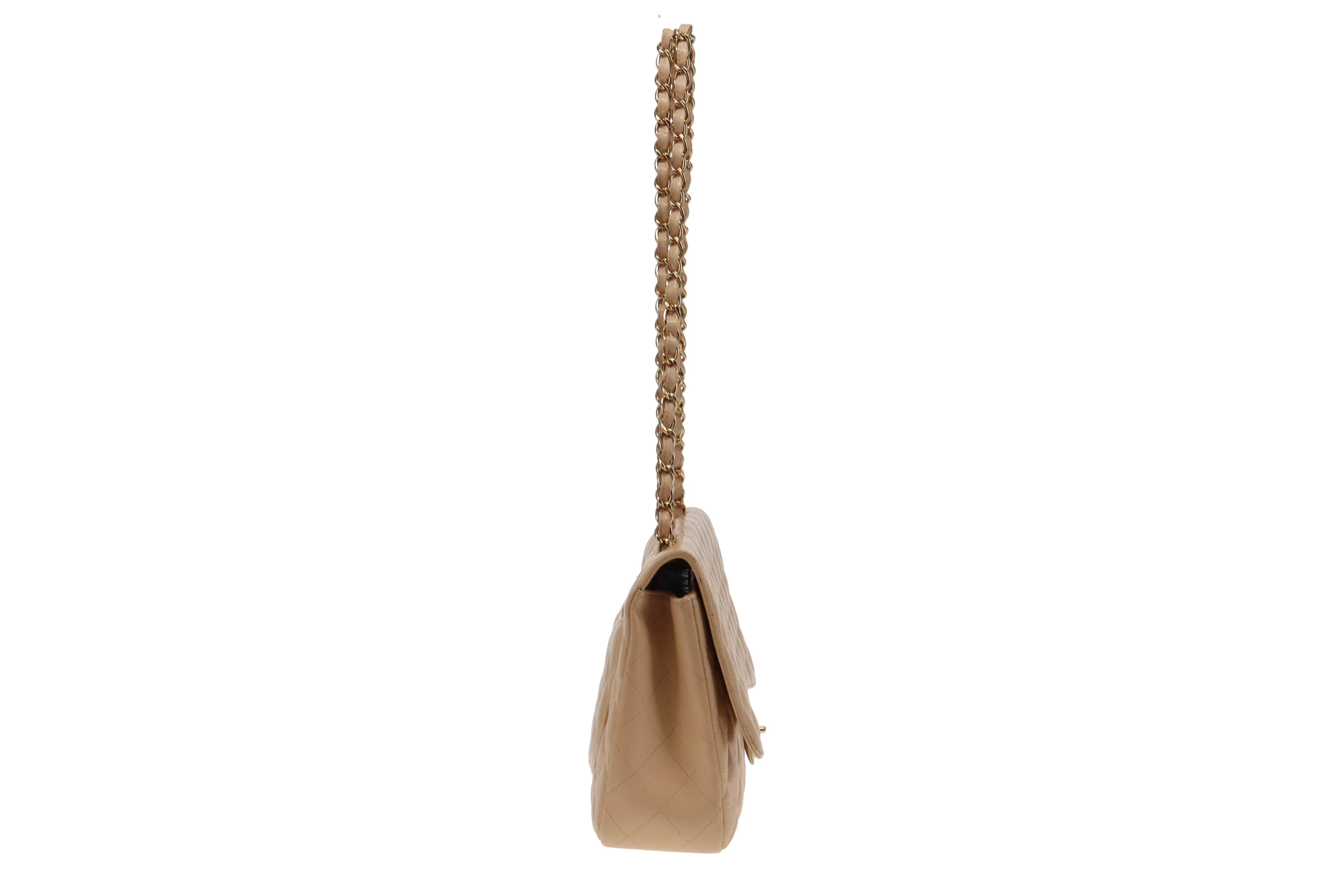 Chanel Classic Jumbo Single Flap Beige Caviar GHW 2009/10 (13 series) - Image 8