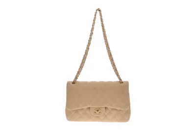 Chanel Classic Jumbo Double Flap Beige Lambskin GH 2010/11 - Image 4