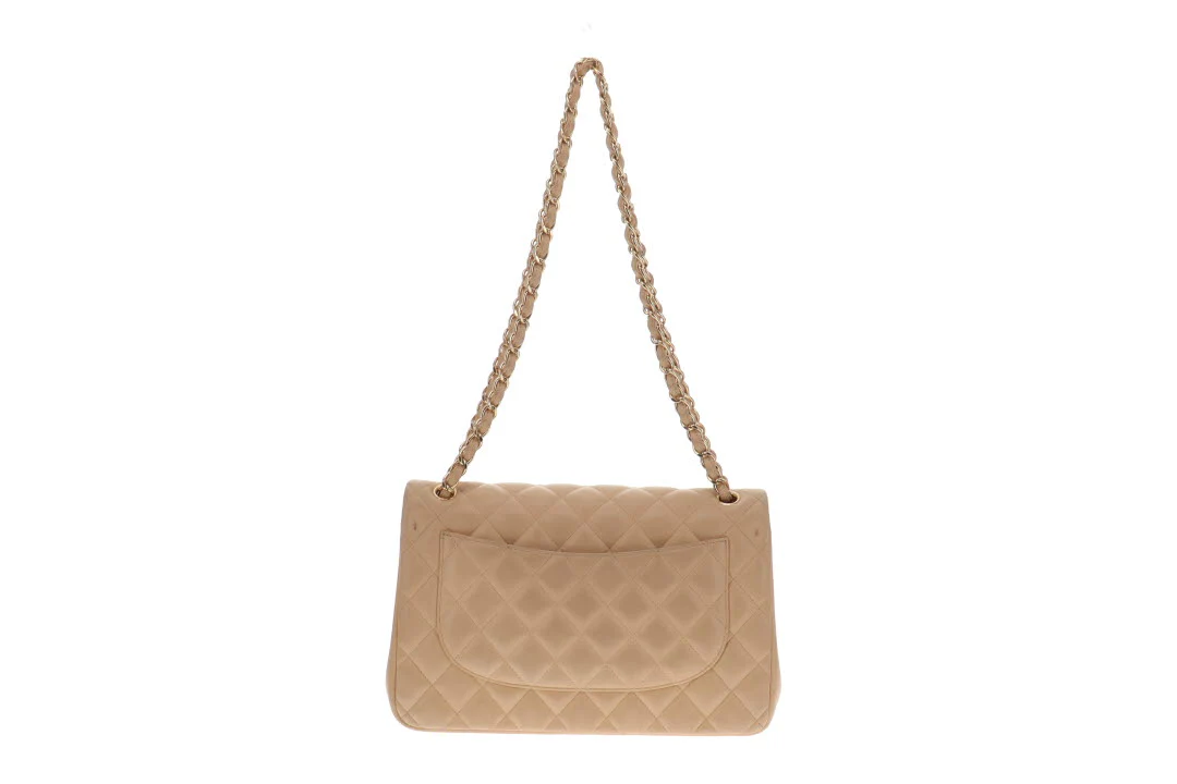 Chanel Classic Jumbo Double Flap Beige Lambskin GH 2010/11 - Image 7