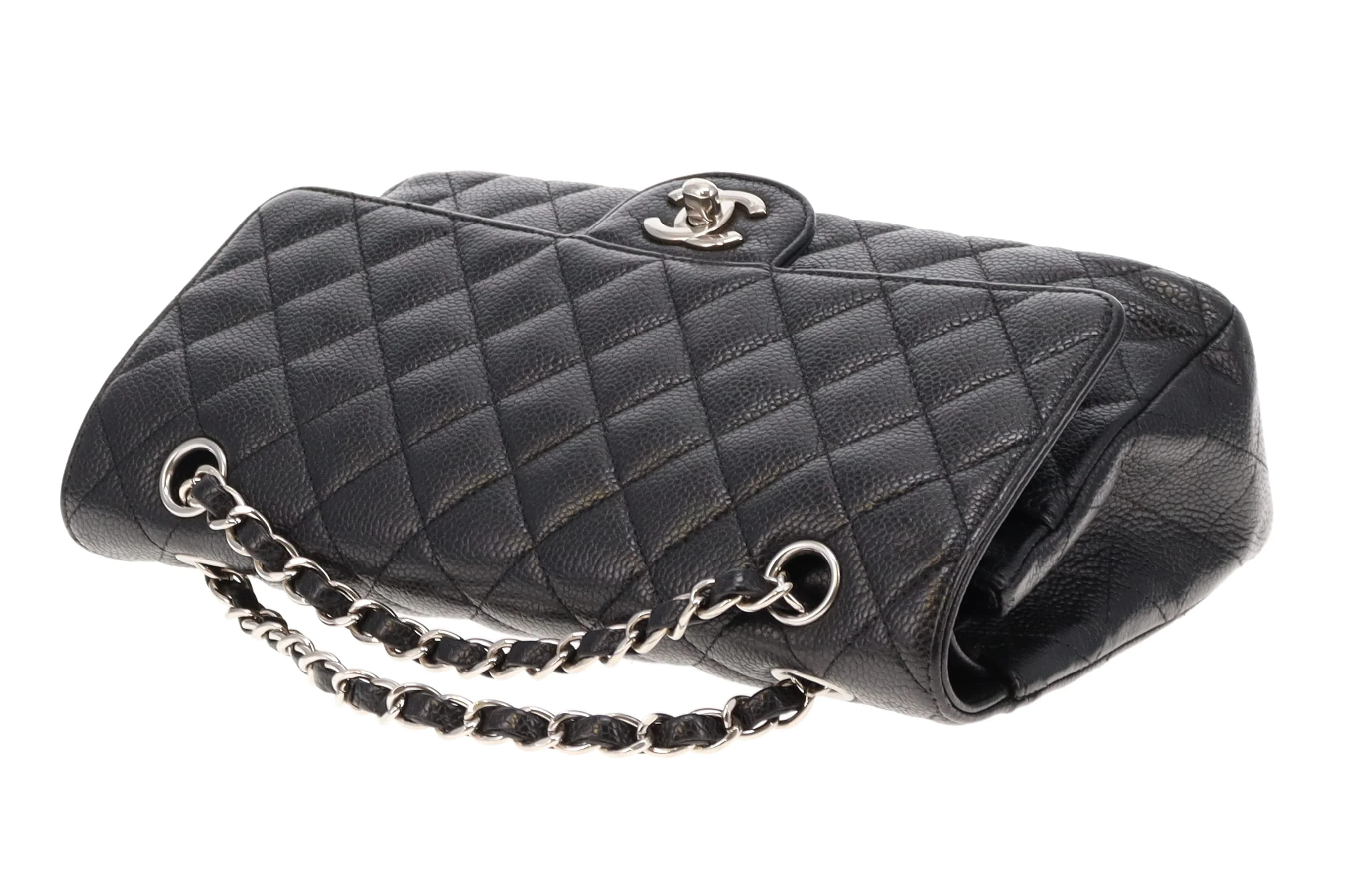 Chanel Classic Medium Double Flap Black Caviar SH 2011 - Image 15