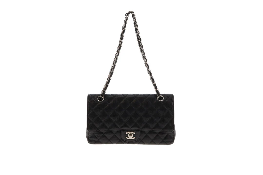 Chanel Classic Medium Double Flap Black Caviar SH 2011 - Image 6