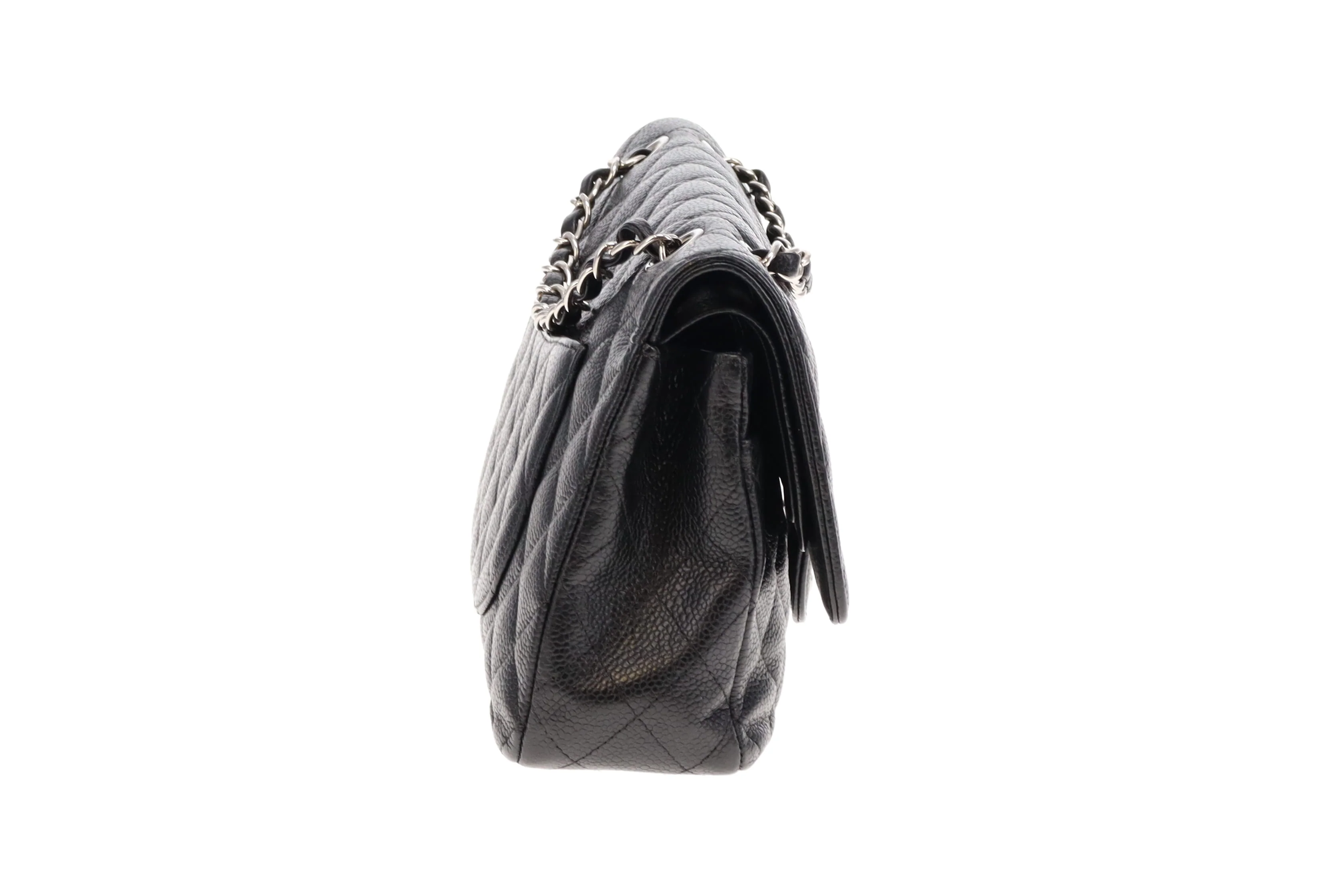 Chanel Classic Medium Double Flap Black Caviar SH 2011 - Image 9