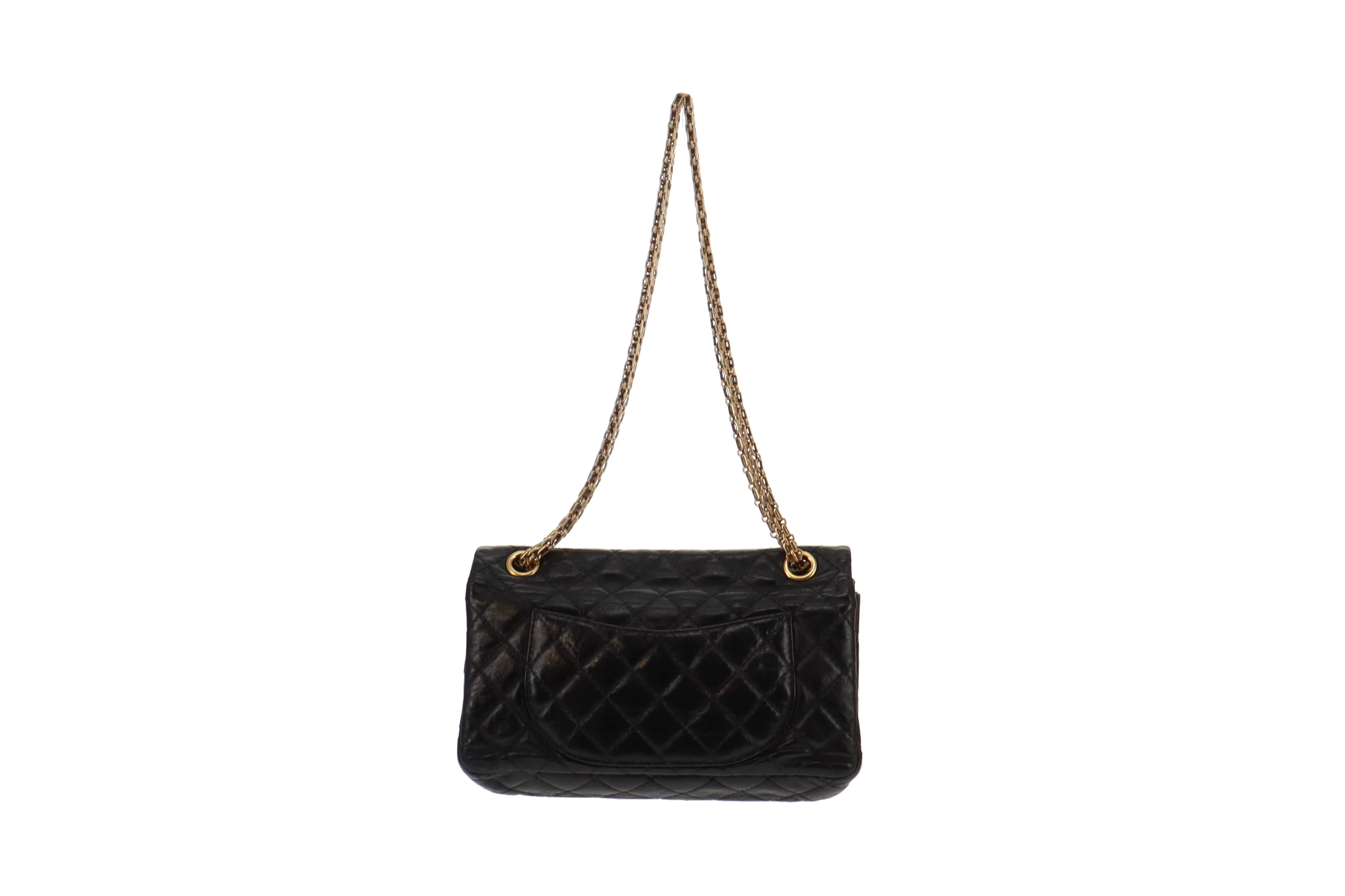 Chanel 2.55 Black Glazed Calfskin Reissue 224 Accordion Flap Bag 2008/09 - Image 5