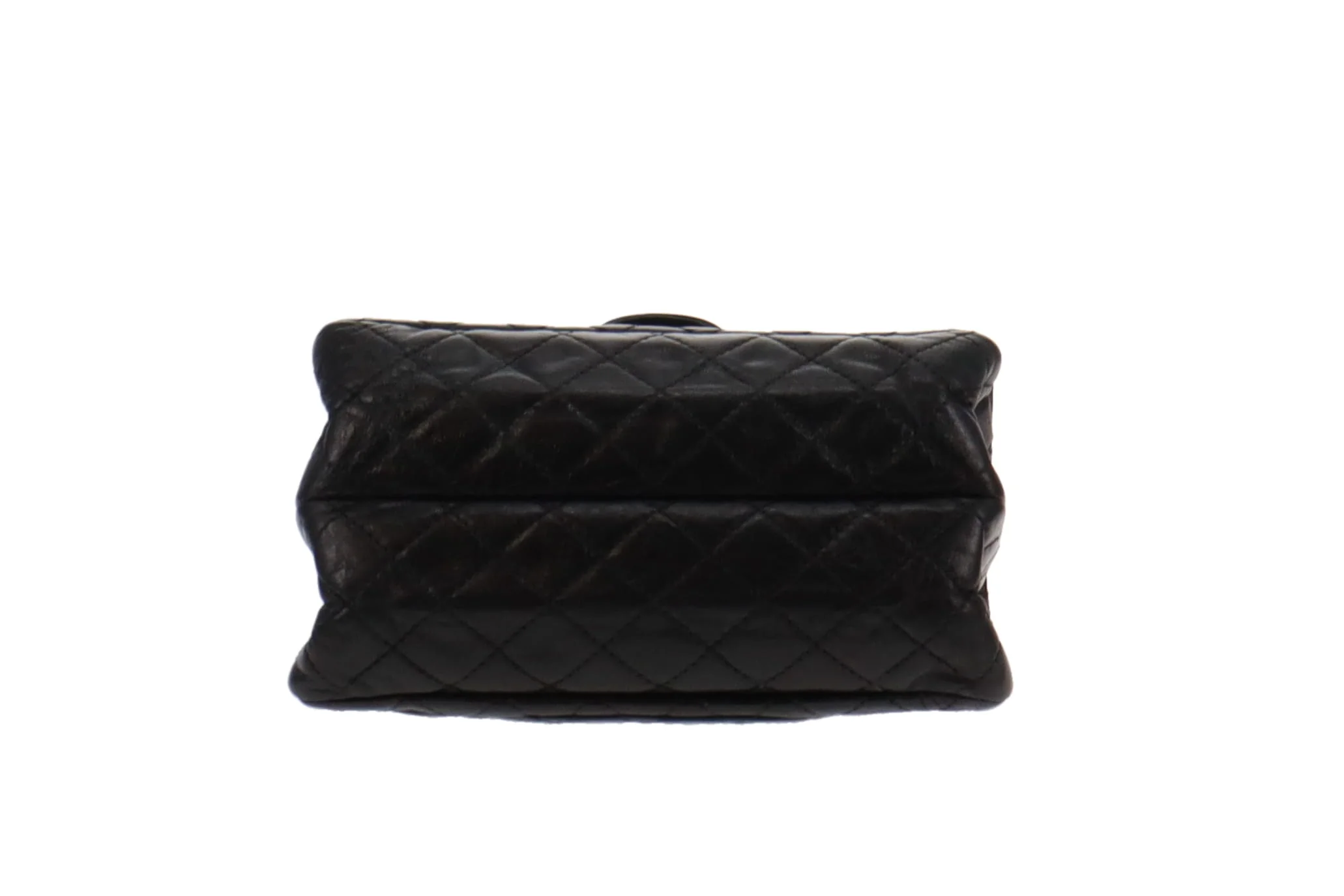 Chanel 2.55 Black Glazed Calfskin Reissue 224 Accordion Flap Bag 2008/09 - Image 8