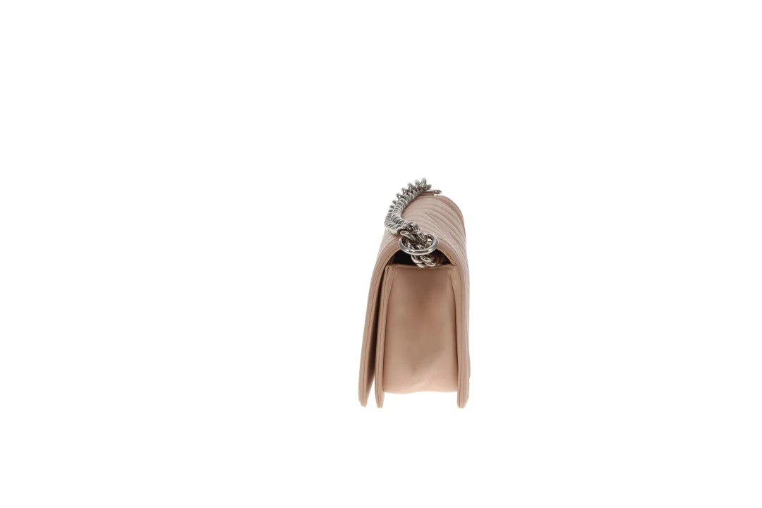 Chanel Boy Bag New Medium Beige Chevron With Silver Hardware 2016 - Image 9