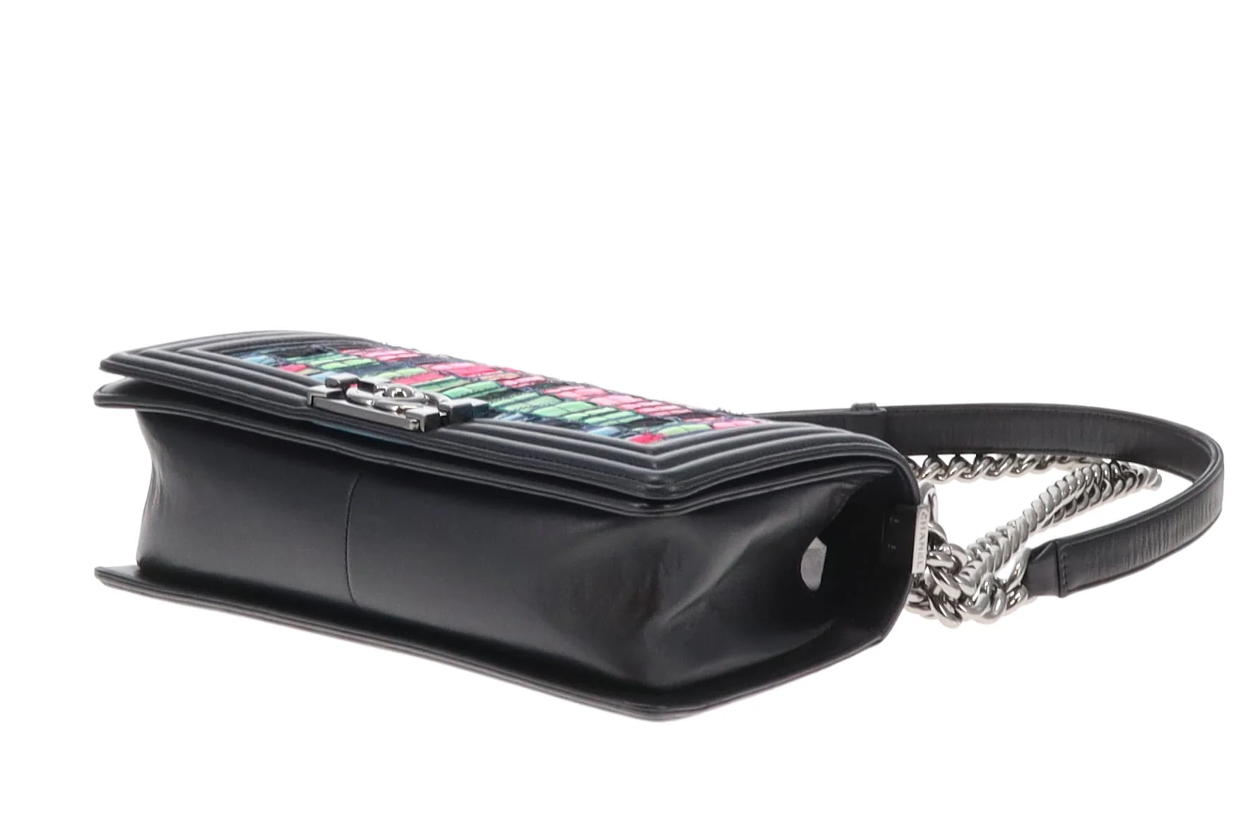 Chanel Boy Bag Old Medium Seasonal Multicolour Panels 2014 - Image 11