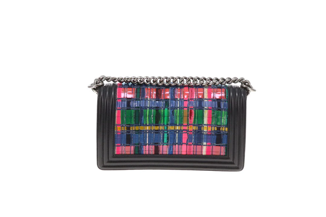 Chanel Boy Bag Old Medium Seasonal Multicolour Panels 2014 - Image 7