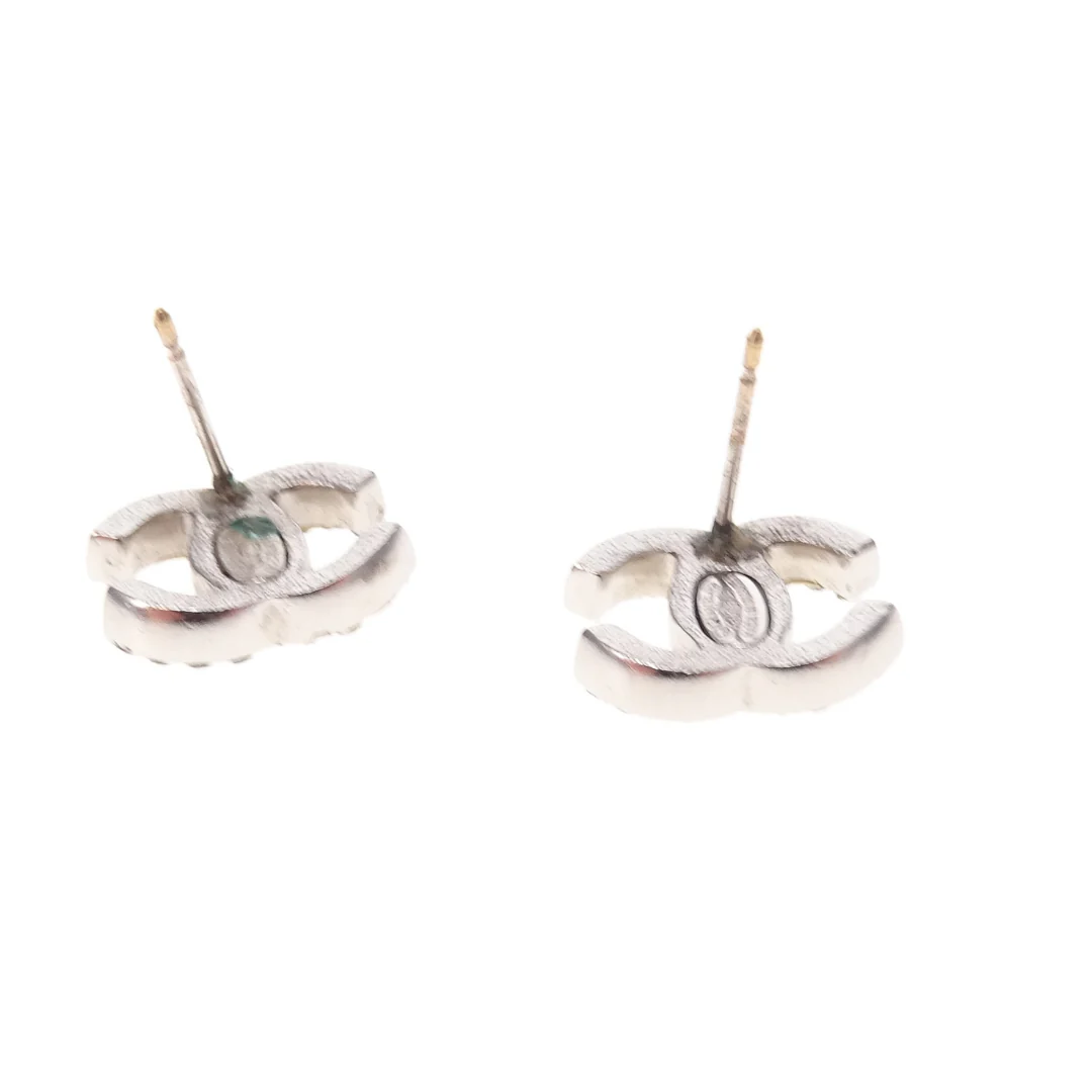 Chanel CC Strass Small Stud Earrings 2010 - Image 4