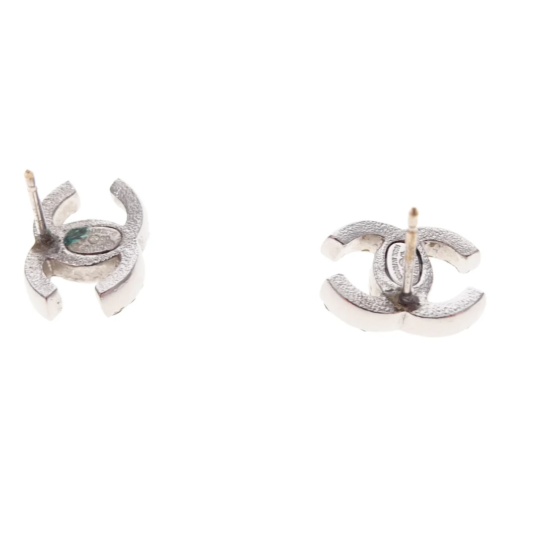 Chanel CC Strass Small Stud Earrings 2010 - Image 5