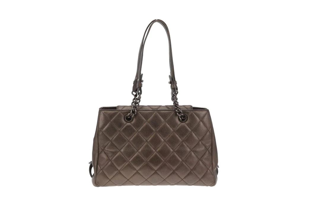 Chanel City Rock Shopping Tote In Metallic Goatskin 2015/16 - Image 6