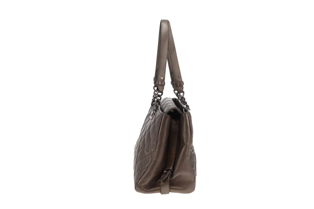 Chanel City Rock Shopping Tote In Metallic Goatskin 2015/16 - Image 7