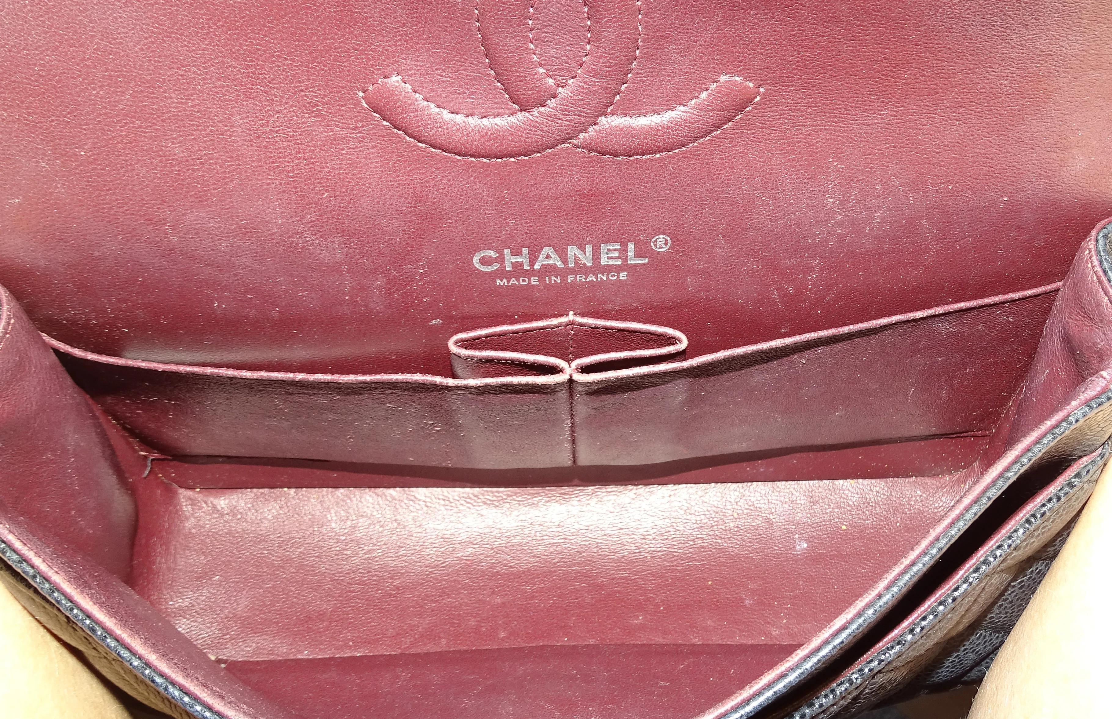 Chanel Classic Double Flap Bag Medium Black Caviar SHW 2018 - Image 12