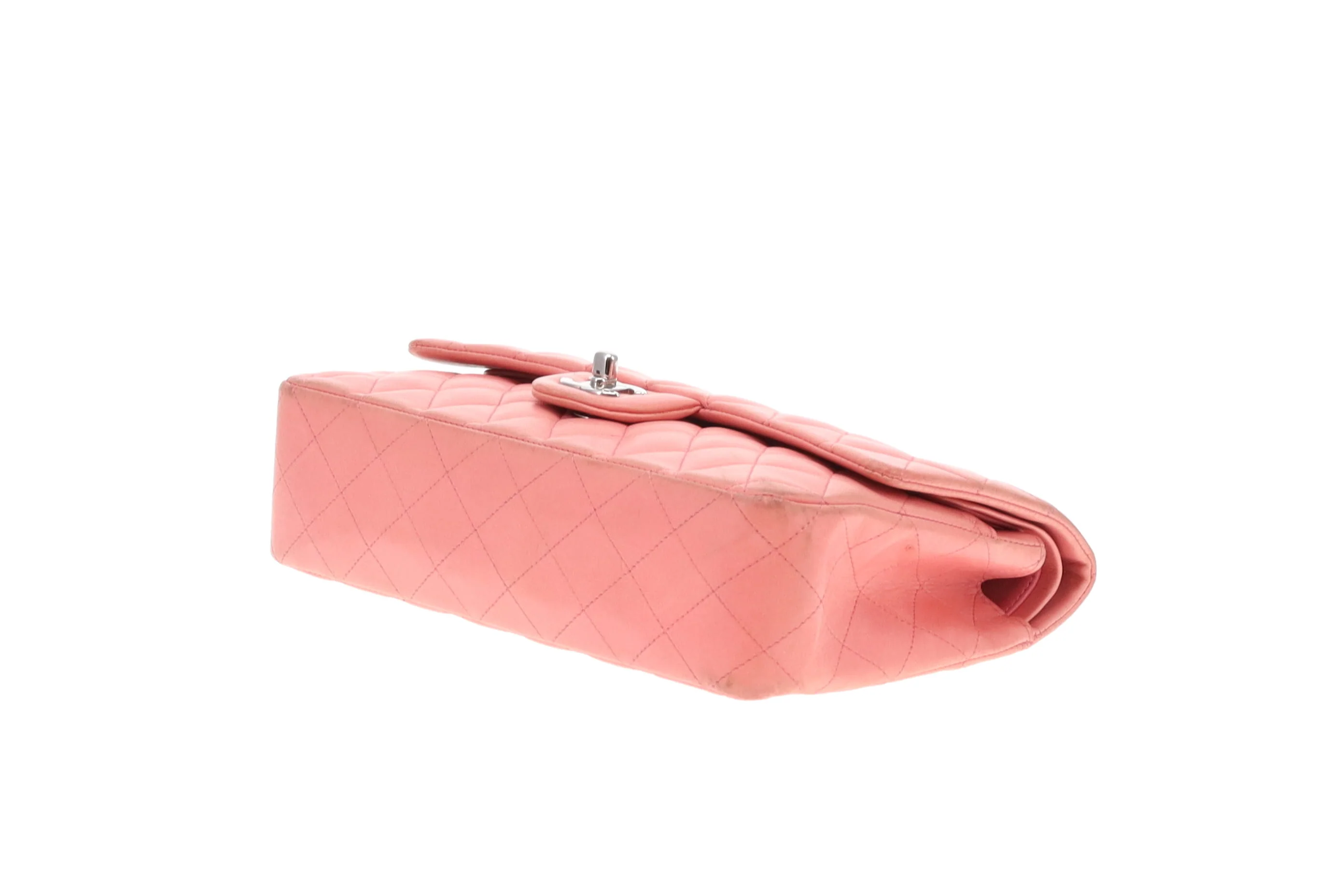 Chanel Classic Double Flap Bag Medium Soft Pink Lambskin 2012 - Image 13