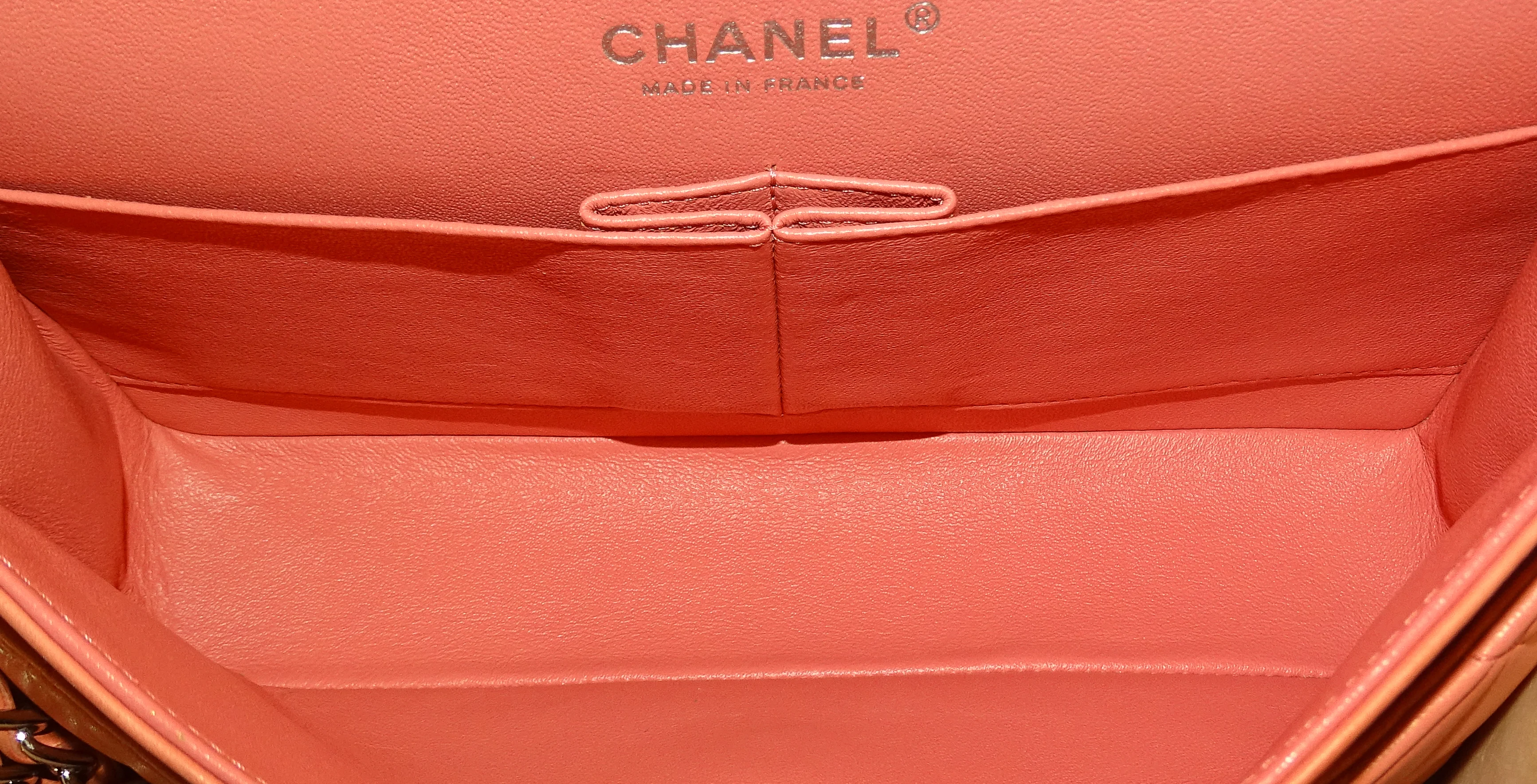 Chanel Classic Double Flap Bag Medium Soft Pink Lambskin 2012 - Image 20