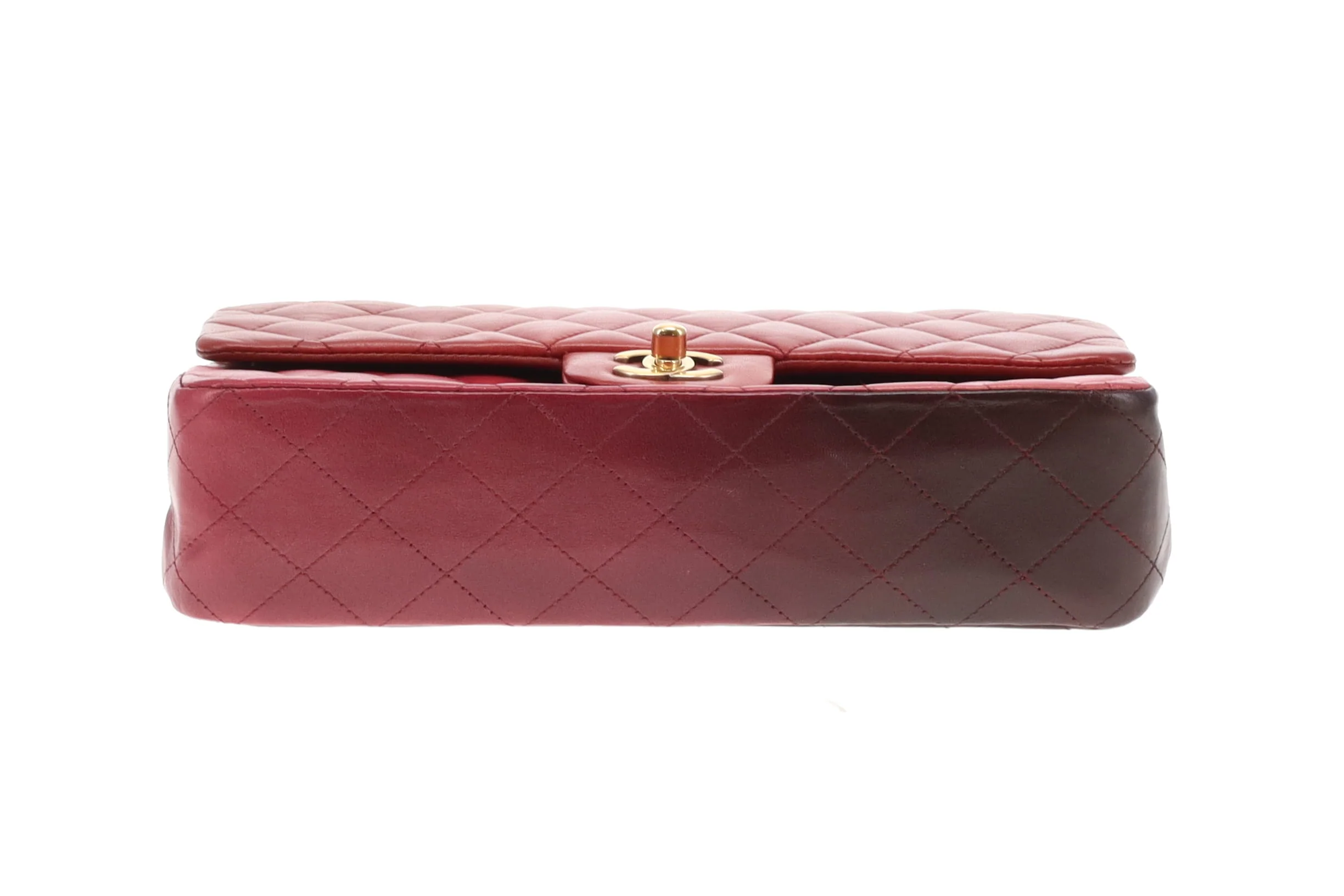 Chanel Classic Double Flap Medium Burgundy Tonal Ombre 2009/10 - Image 11