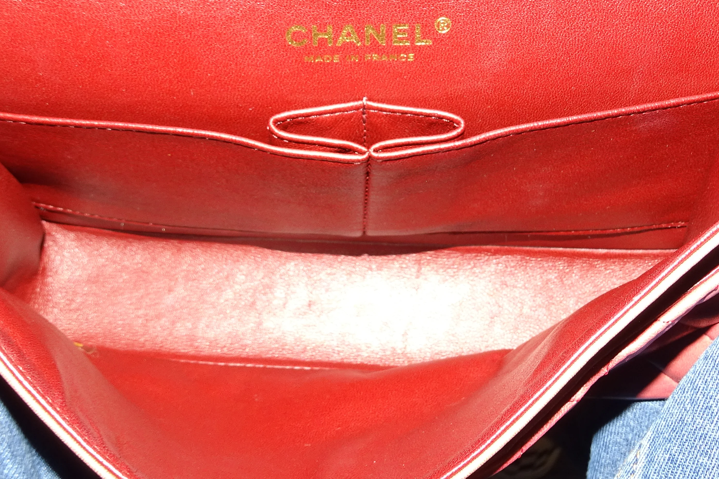 Chanel Classic Double Flap Medium Burgundy Tonal Ombre 2009/10 - Image 15