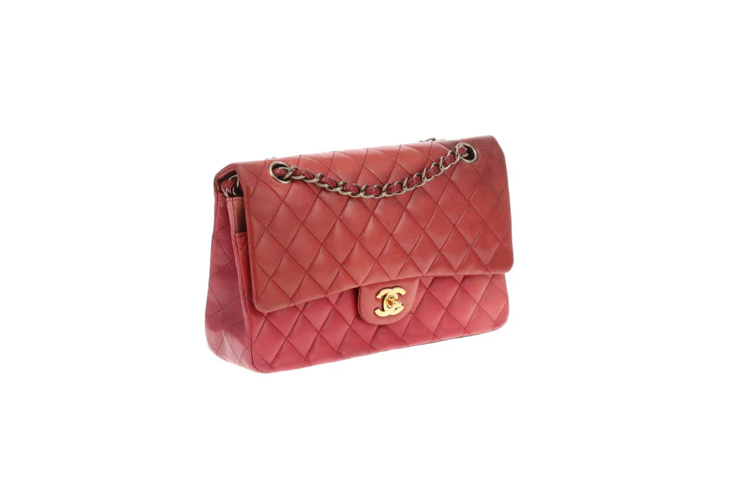 Chanel Classic Double Flap Medium Burgundy Tonal Ombre 2009/10 - Image 6