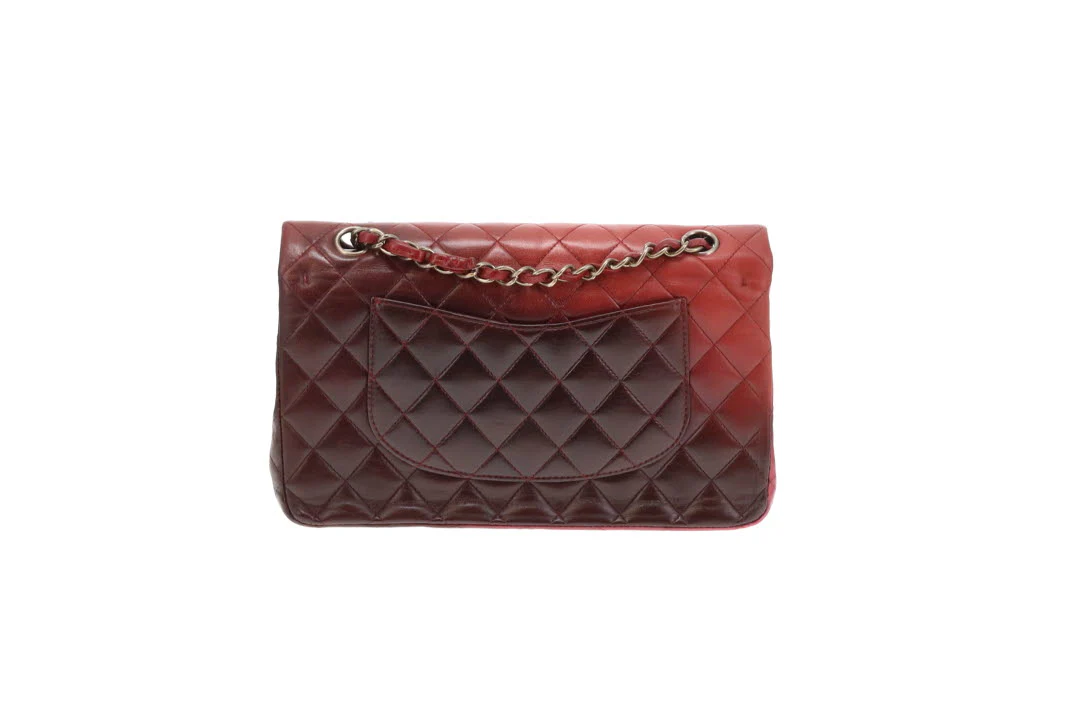 Chanel Classic Double Flap Medium Burgundy Tonal Ombre 2009/10 - Image 8