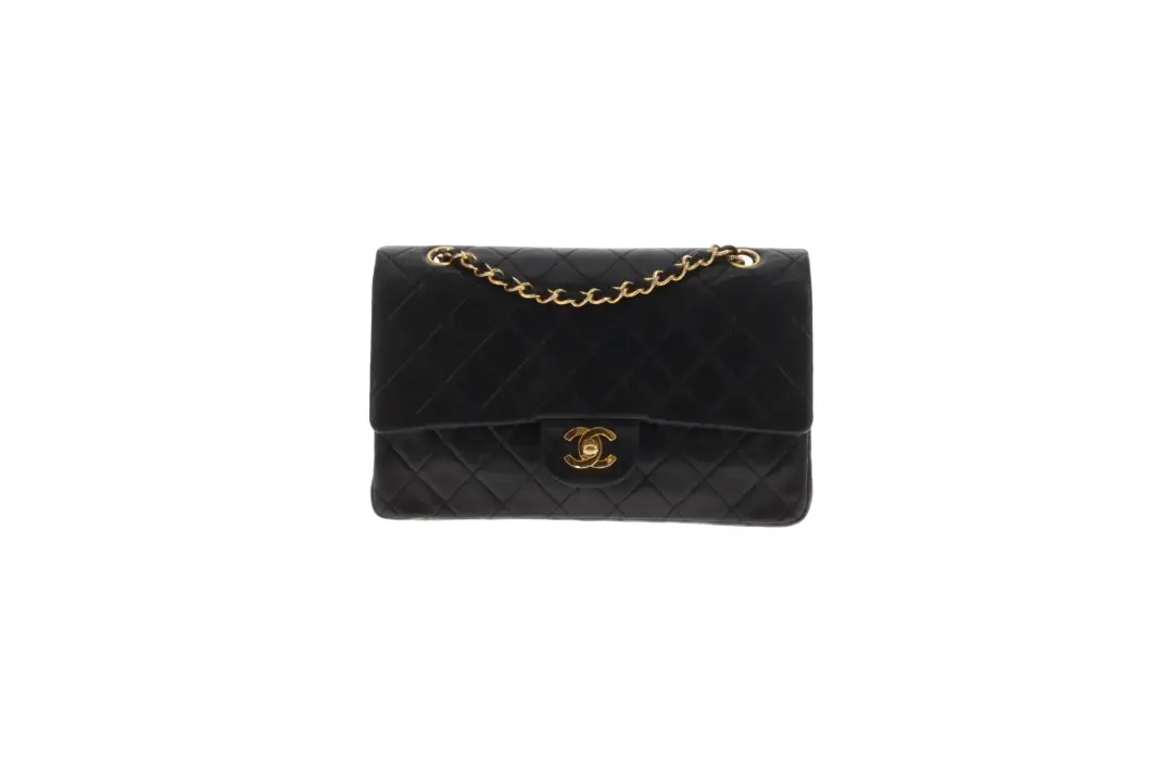 Chanel Classic Double Flap Vintage Black Lambskin 1989/91 GH - Image 5