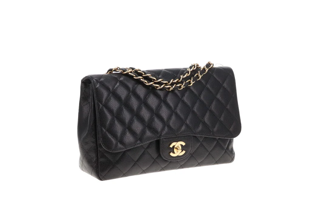 Chanel Classic Jumbo Single Flap Black Caviar GHW 2009/10 - Image 3